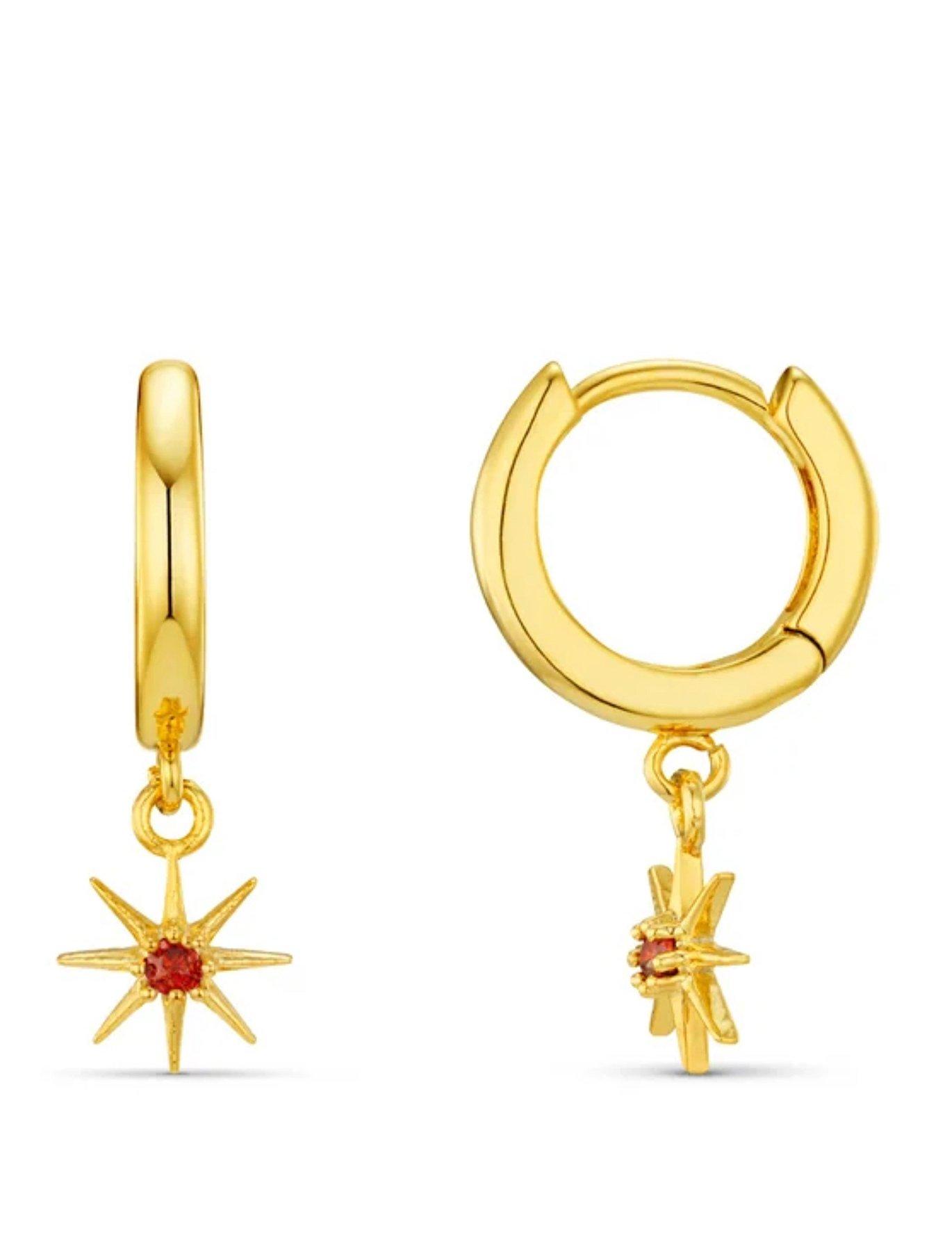 Orelia Birthstone Earrings - Gold