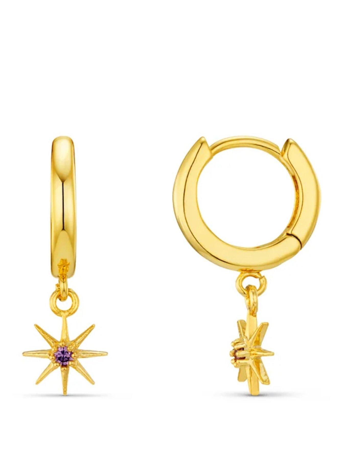 Orelia Birthstone Earrings - Gold