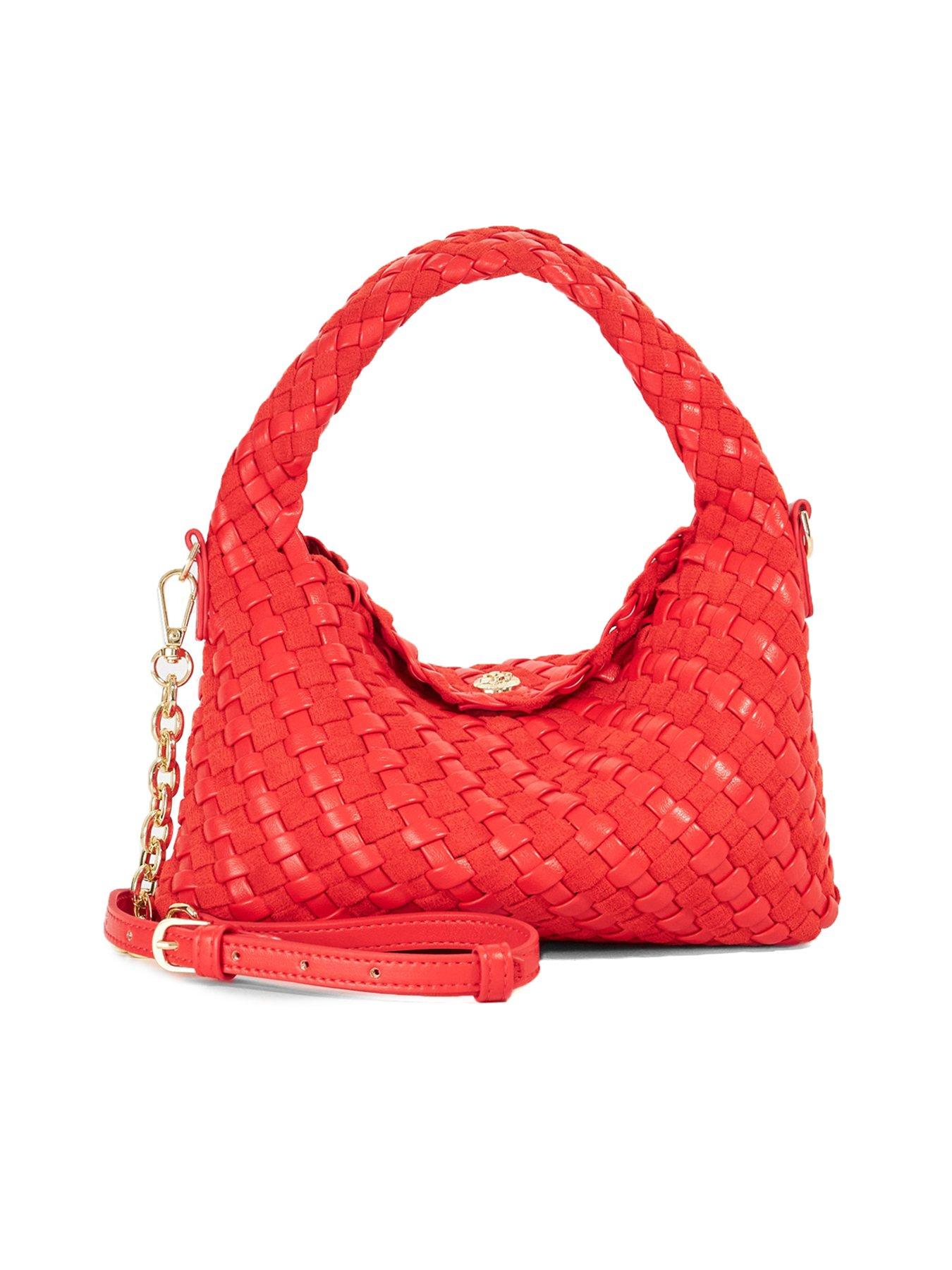 Dune London Dinkydeliberate Mini Woven Grab Bag - Red