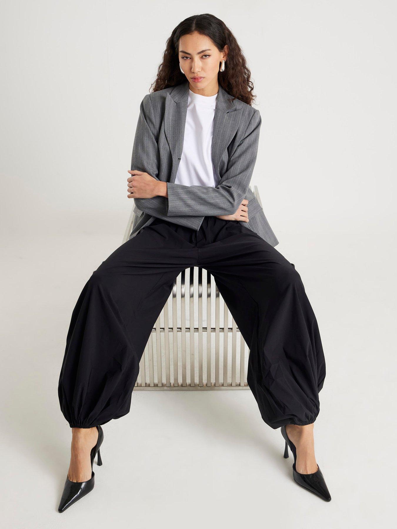 River Island Technical Balloon Trousers - Black