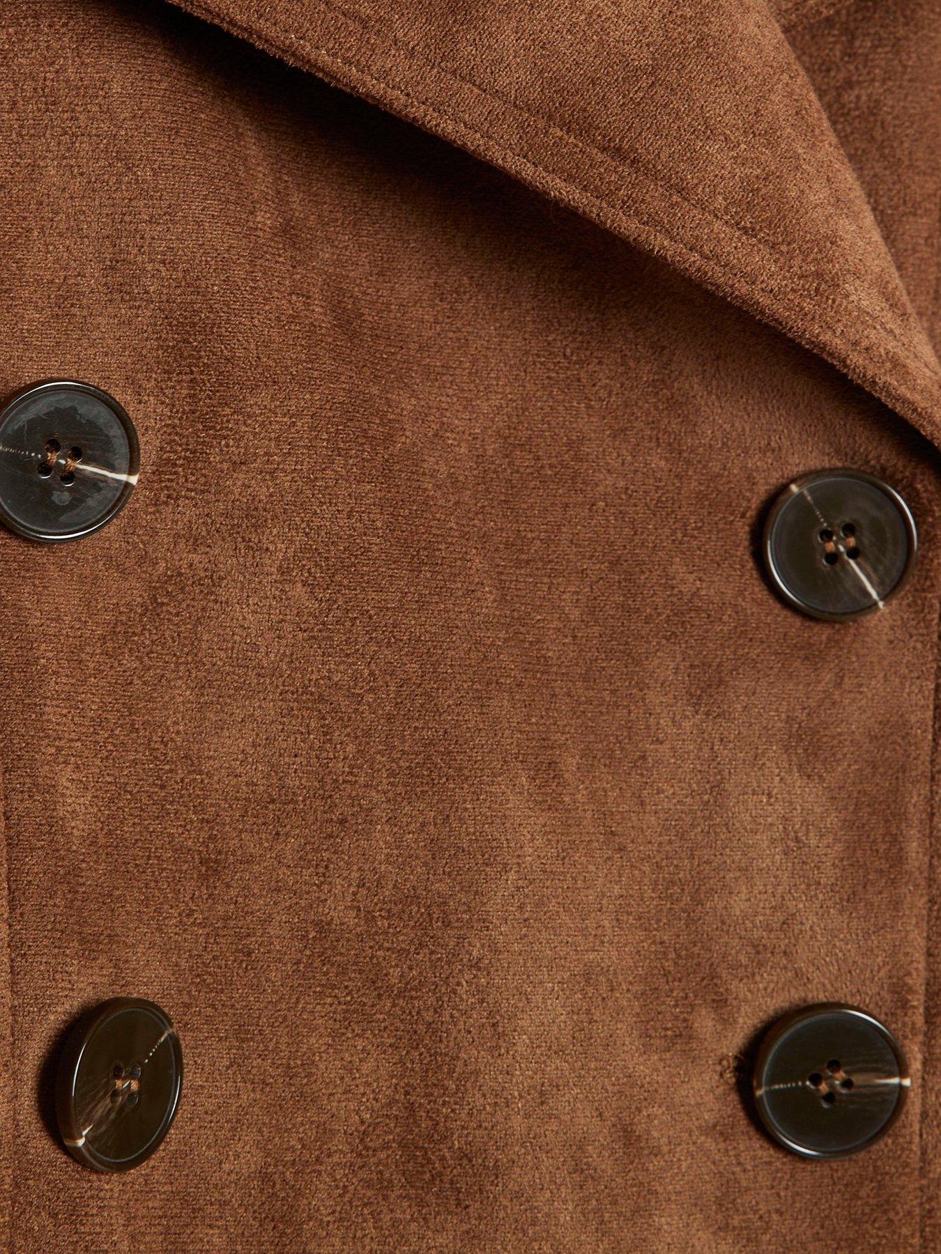 Image 6 of 6 of River Island Suedette Dropped Bomber