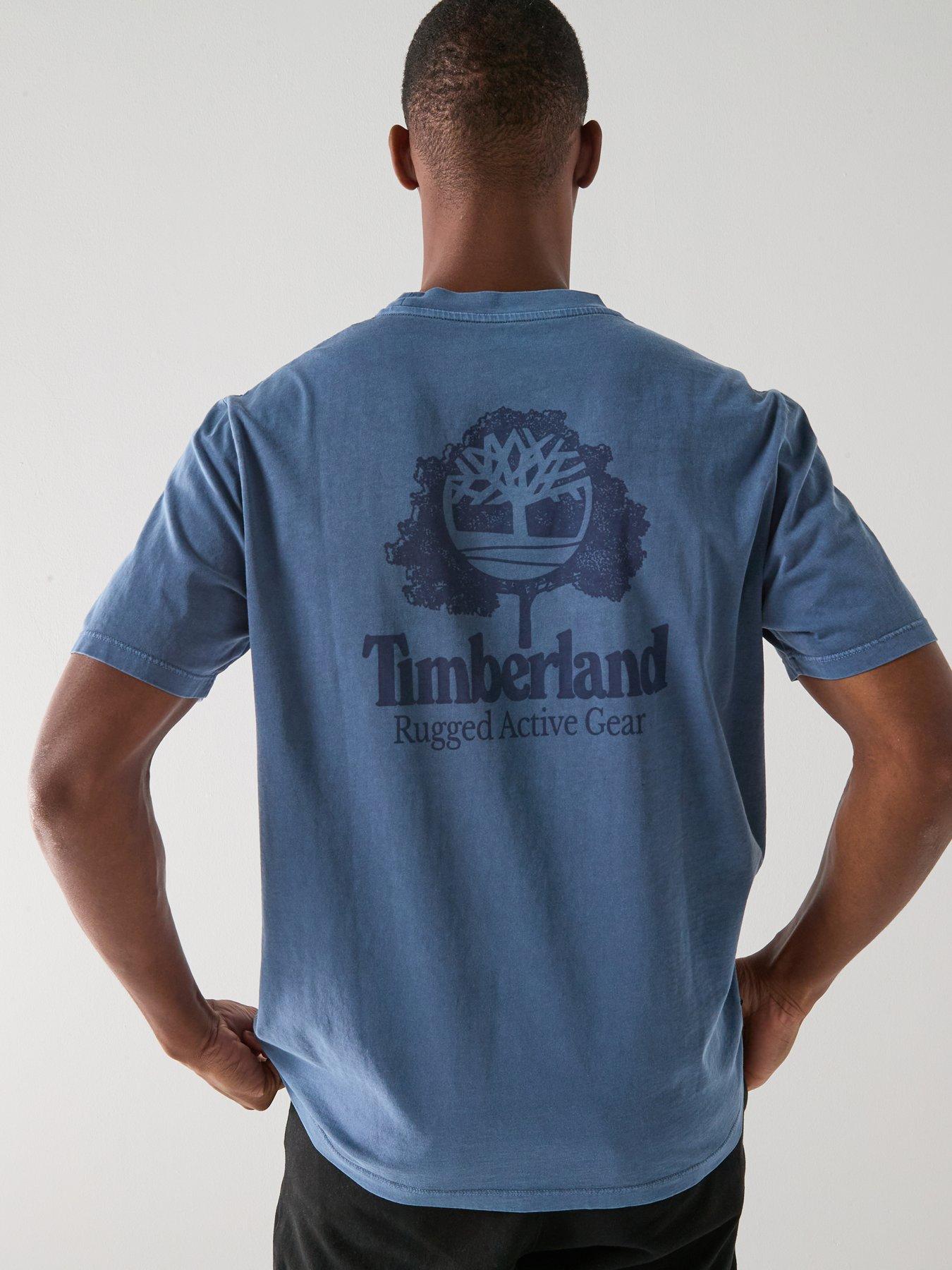 Timberland Rugged Active Gear Back Graphic T-shirt - Navy