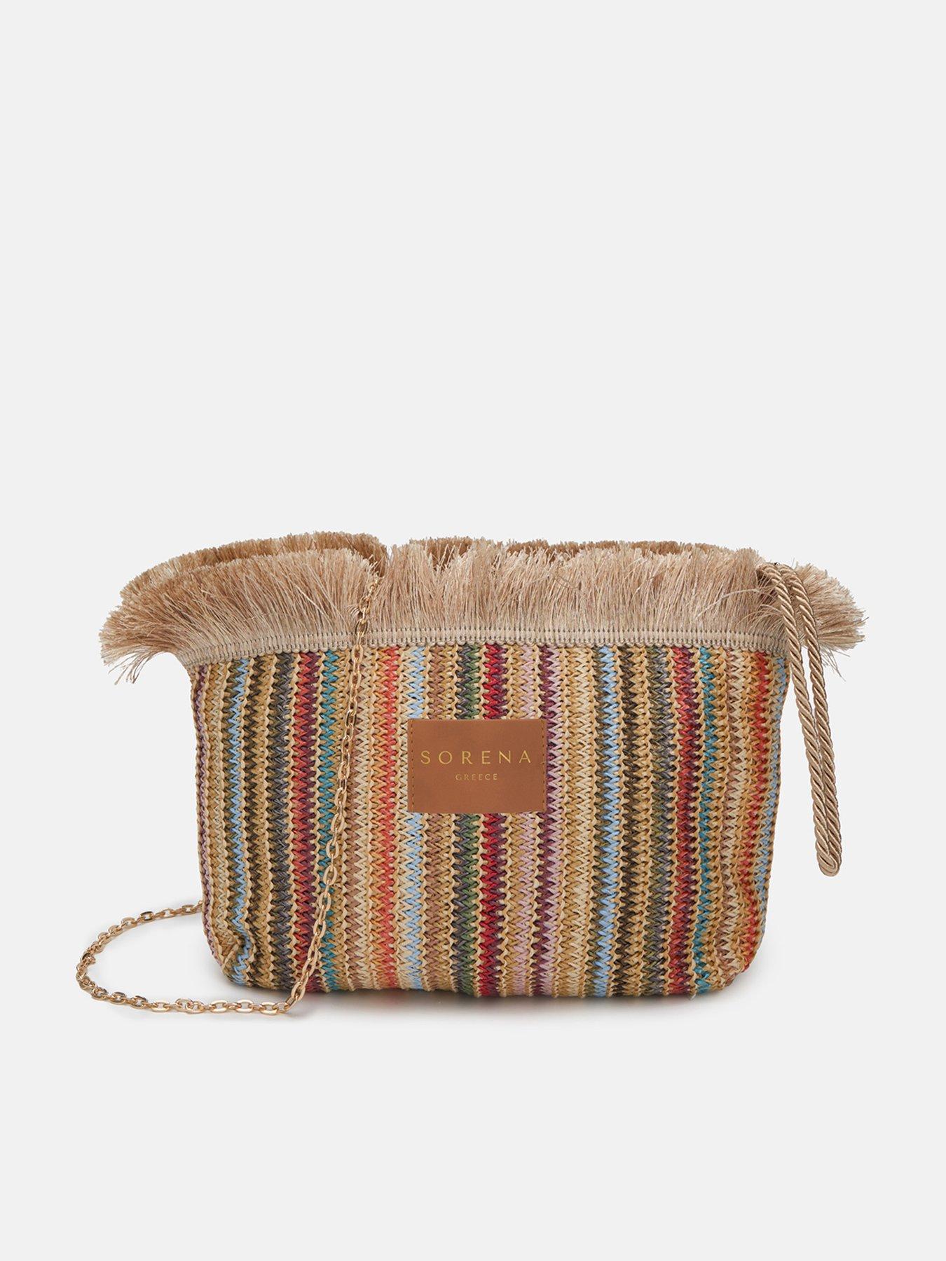 Image 2 of 4 of Sorena Samiopoula Straw Clutch - Beige