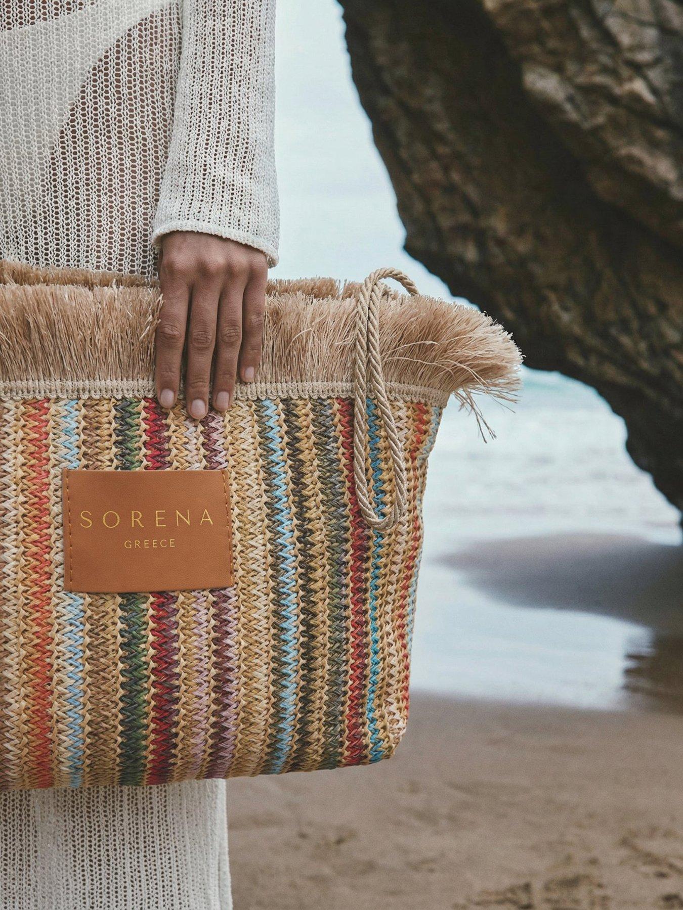 Image 3 of 4 of Sorena Samiopoula Straw Clutch - Beige