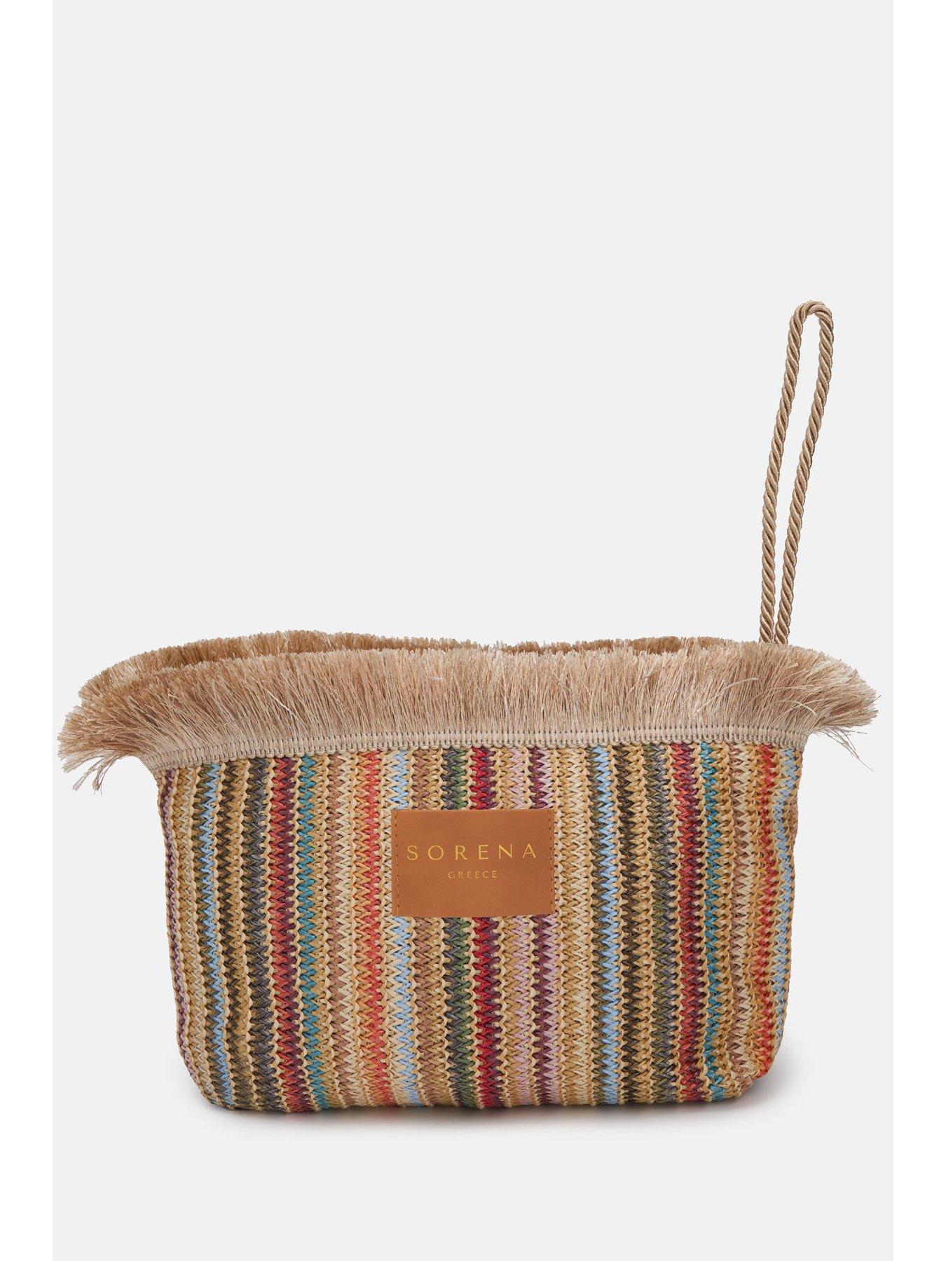 Image 4 of 4 of Sorena Samiopoula Straw Clutch - Beige