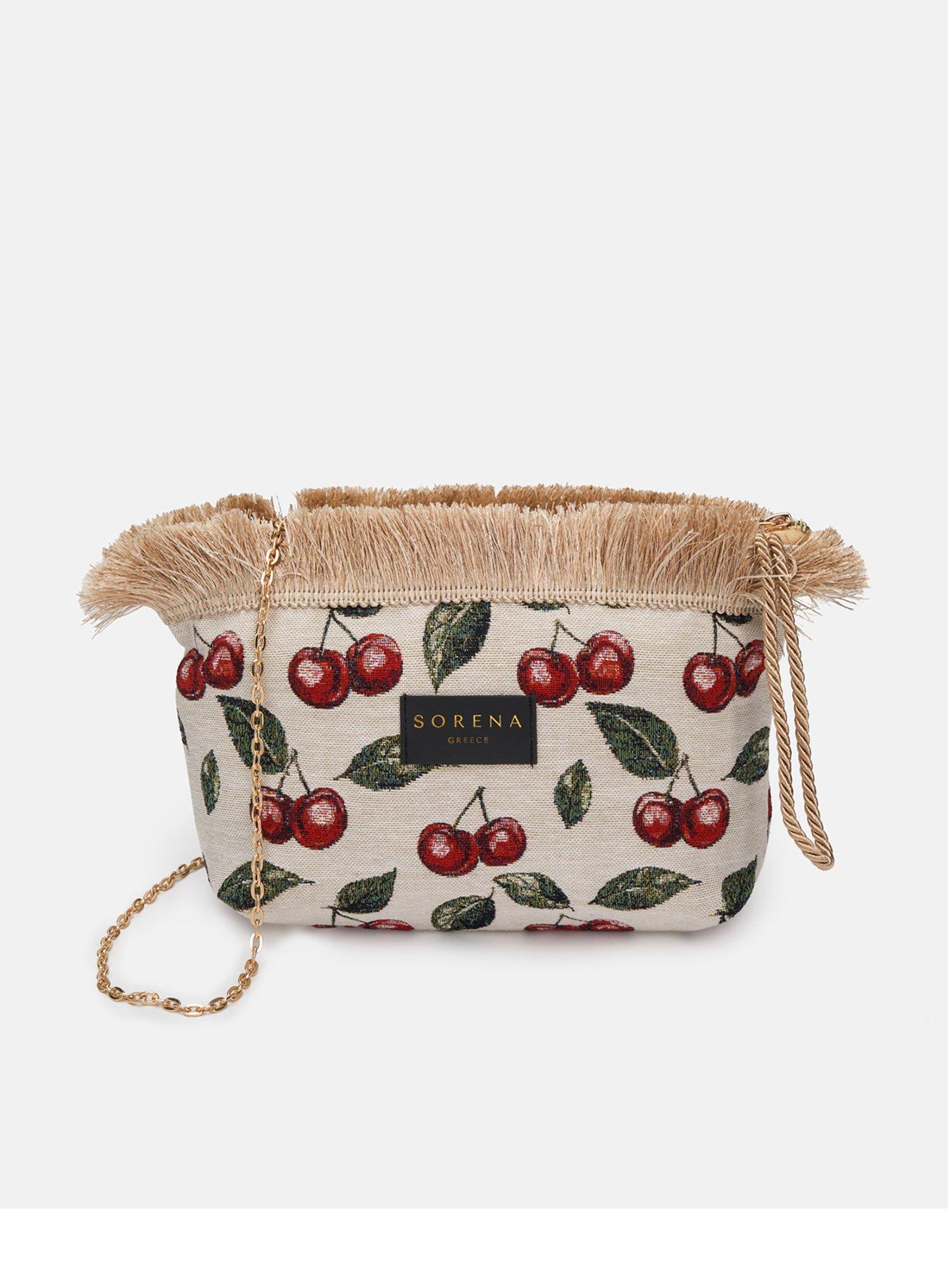 Sorena Samiopoula Cherry Clutch - Beige