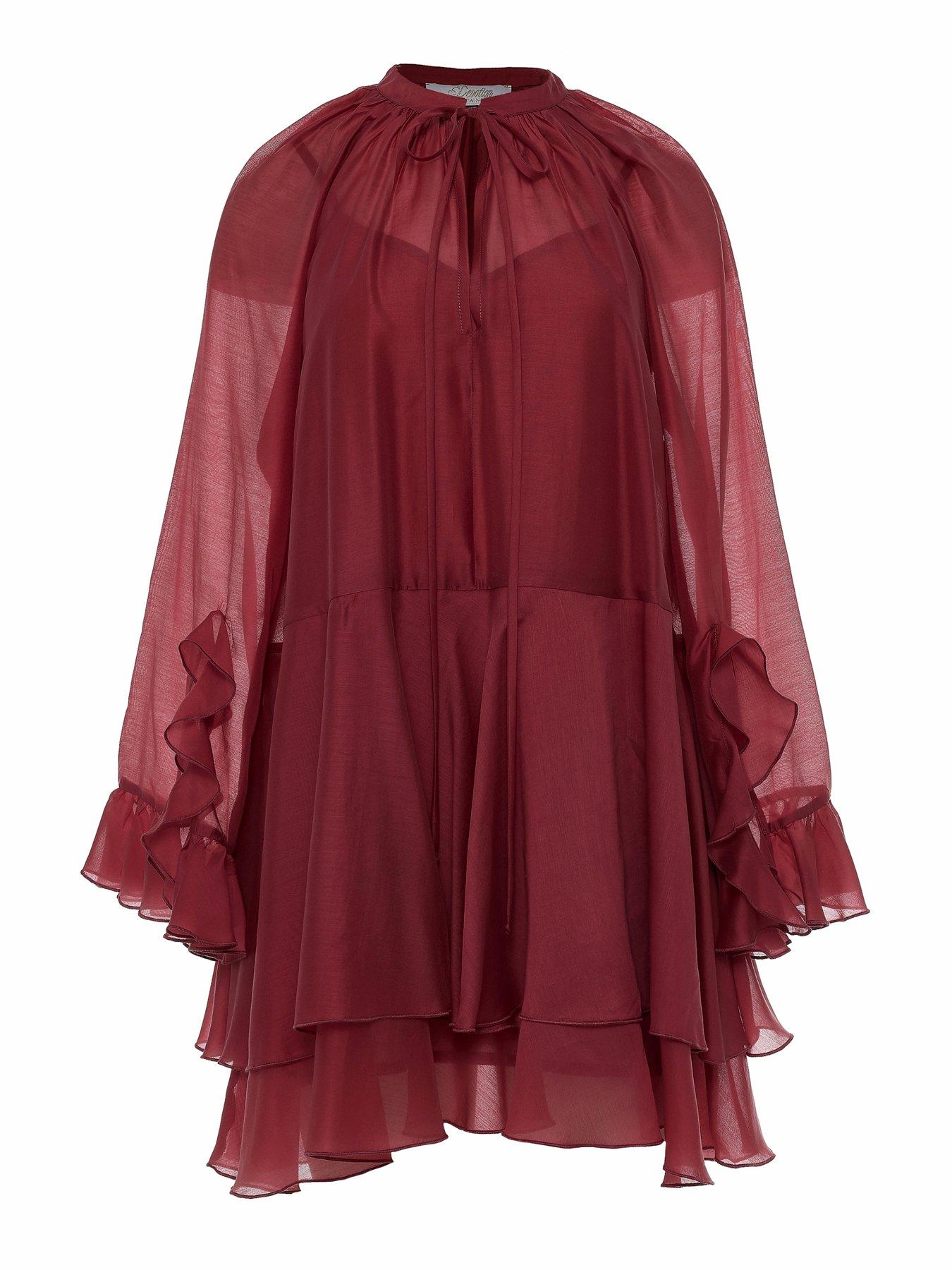 Image 5 of 6 of Devotion Twins Sheen Dress - Rosewine