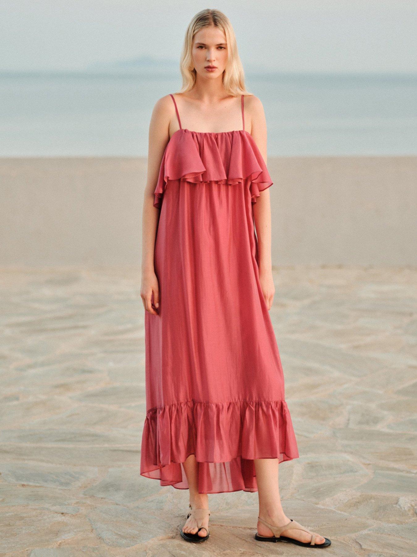 Devotion Twins Aura Dress - Rosewine