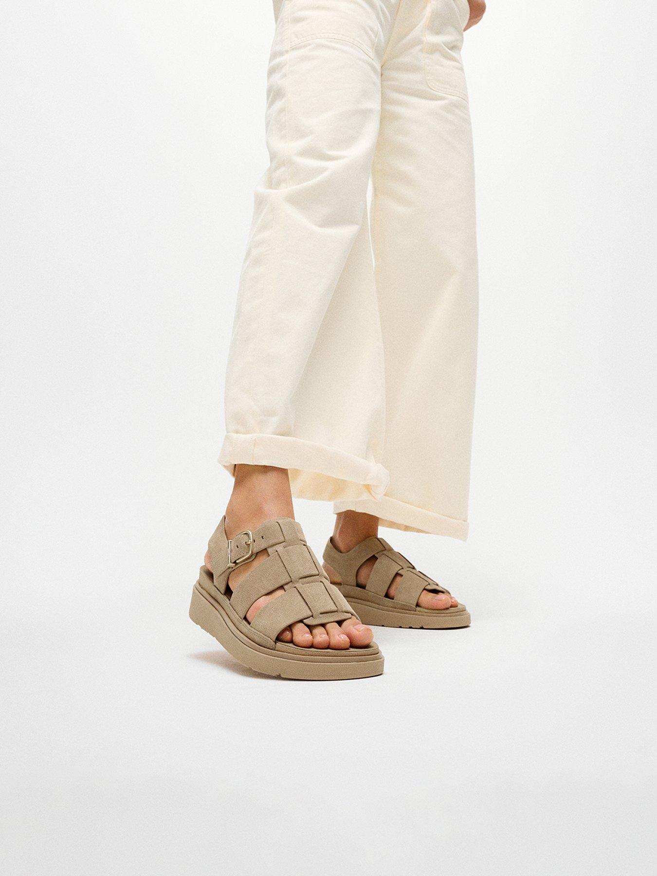 Image 1 of 5 of FitFlop Gen-ff Suede Fisherman Sandals - Cappuccino