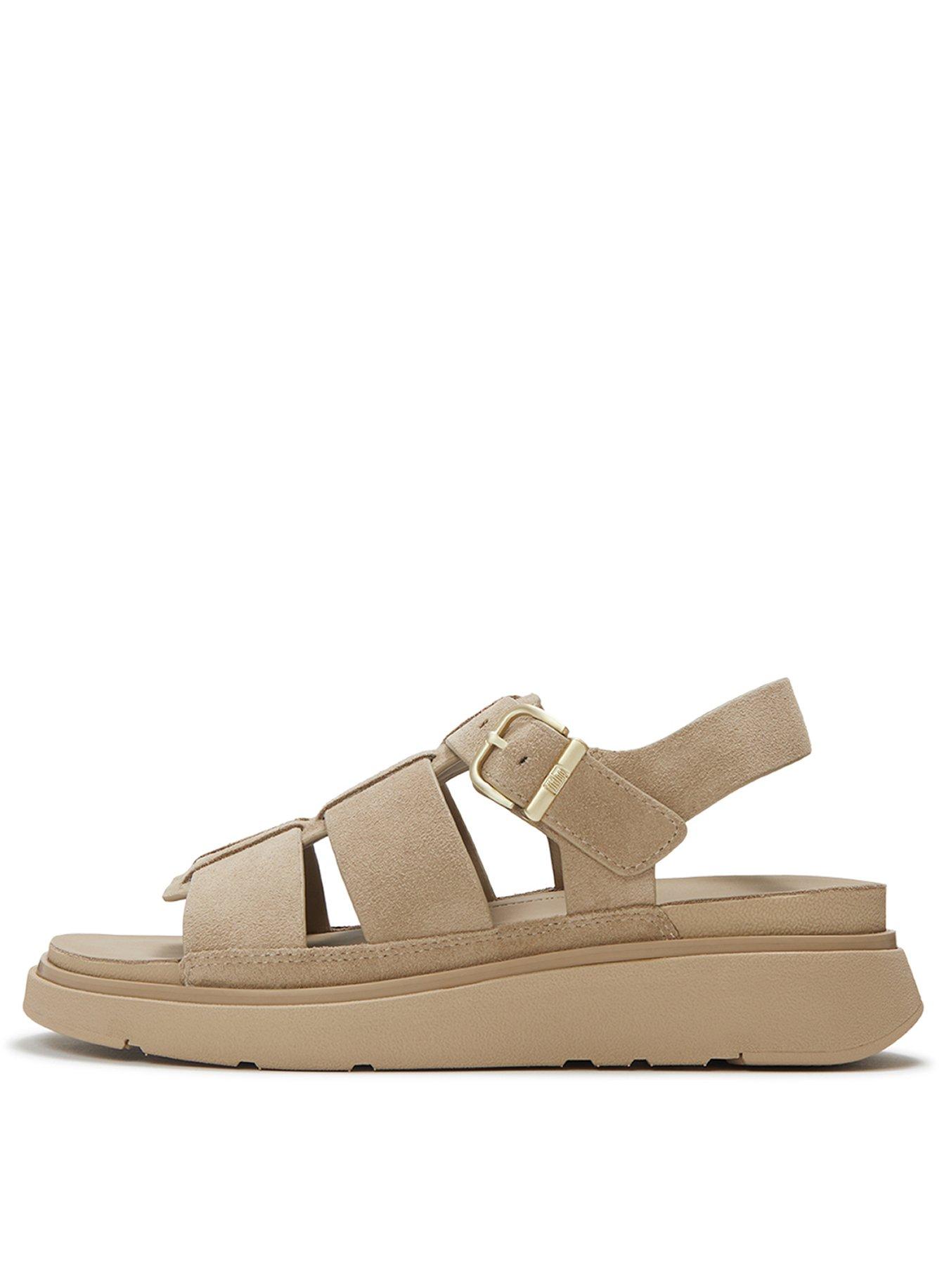 Image 2 of 5 of FitFlop Gen-ff Suede Fisherman Sandals - Cappuccino
