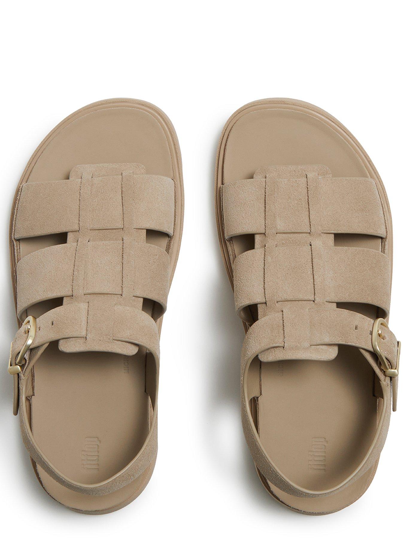 Image 4 of 5 of FitFlop Gen-ff Suede Fisherman Sandals - Cappuccino