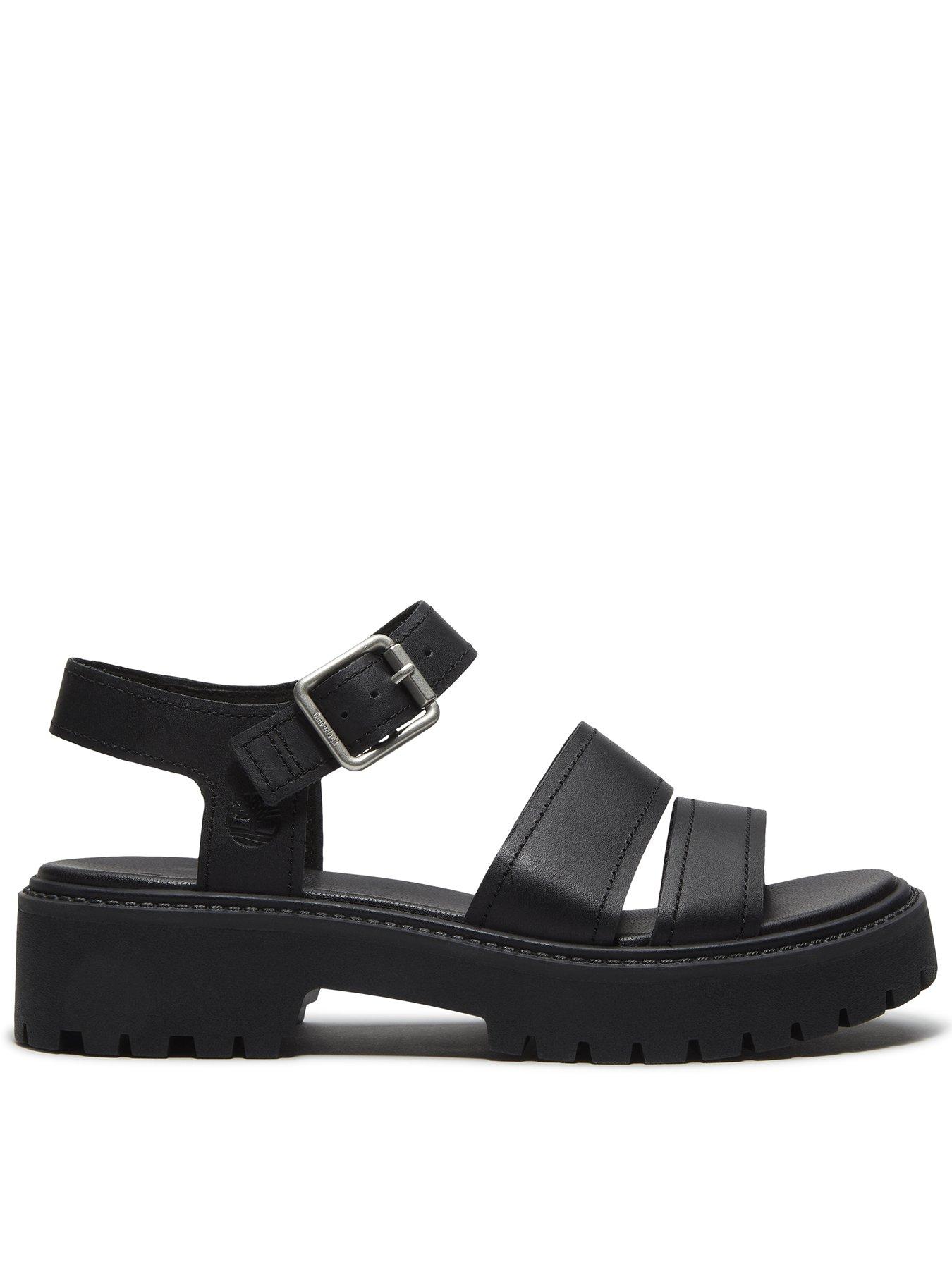 Timberland Stone Street Platform Backstrap Sandal - Black