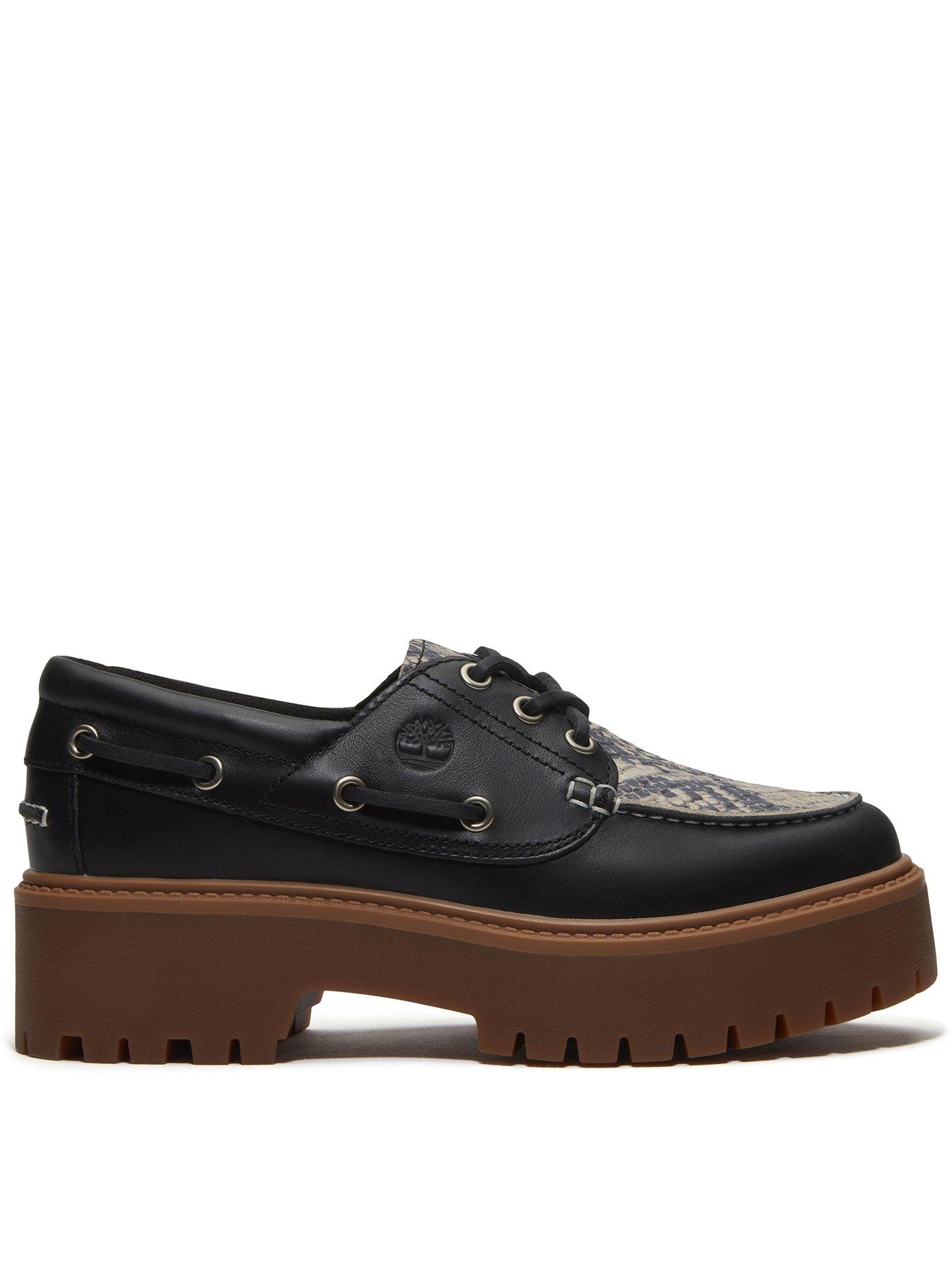 Timberland Stone Street Boat Shoe - Black Snake Print