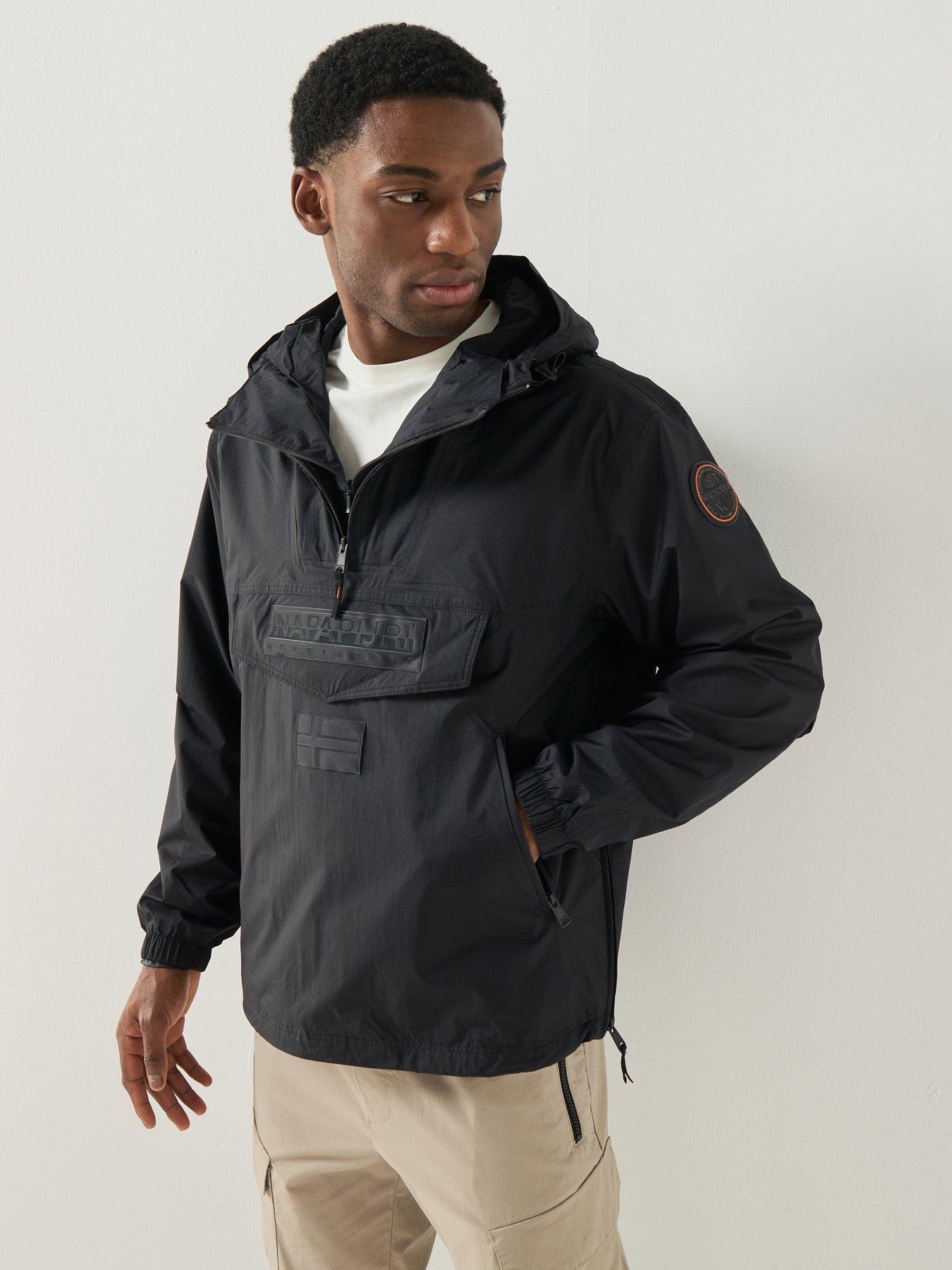 NAPAPIJRI Mens Next Raincoat, Black, Size M, Men