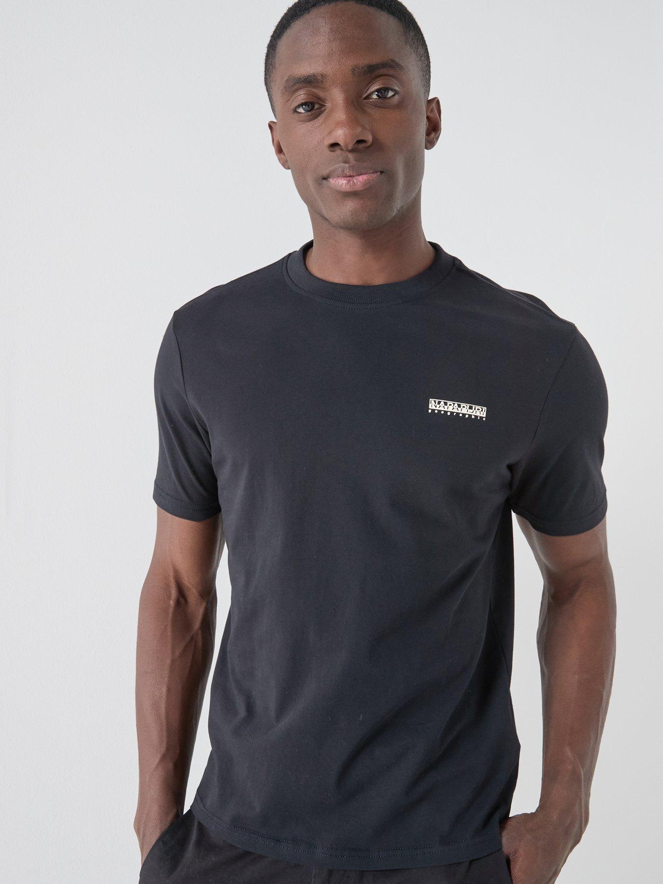 NAPAPIJRI Mens Small Box T-Shirt, Black, Size M, Men