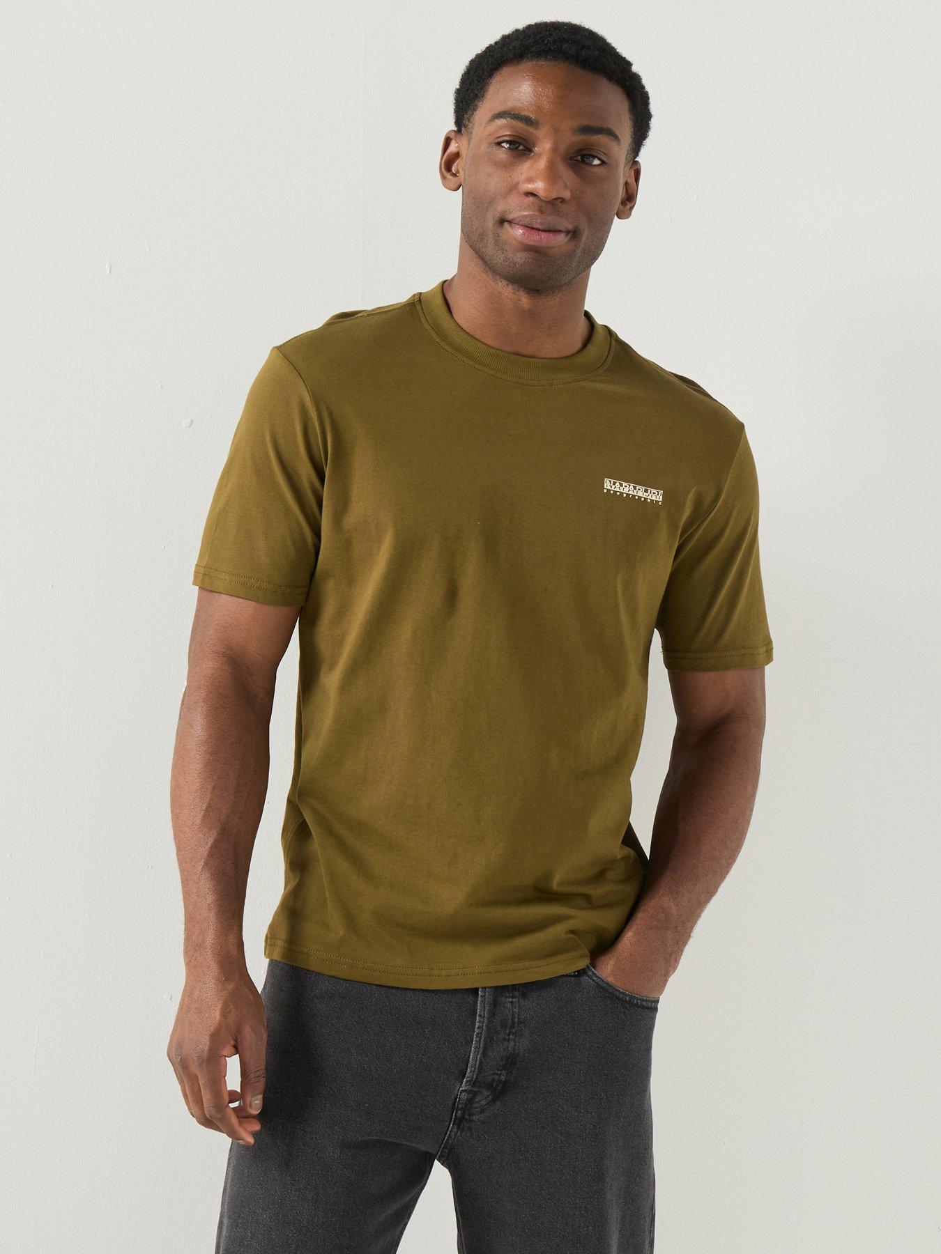 NAPAPIJRI Mens Small Box T-shirt - Green