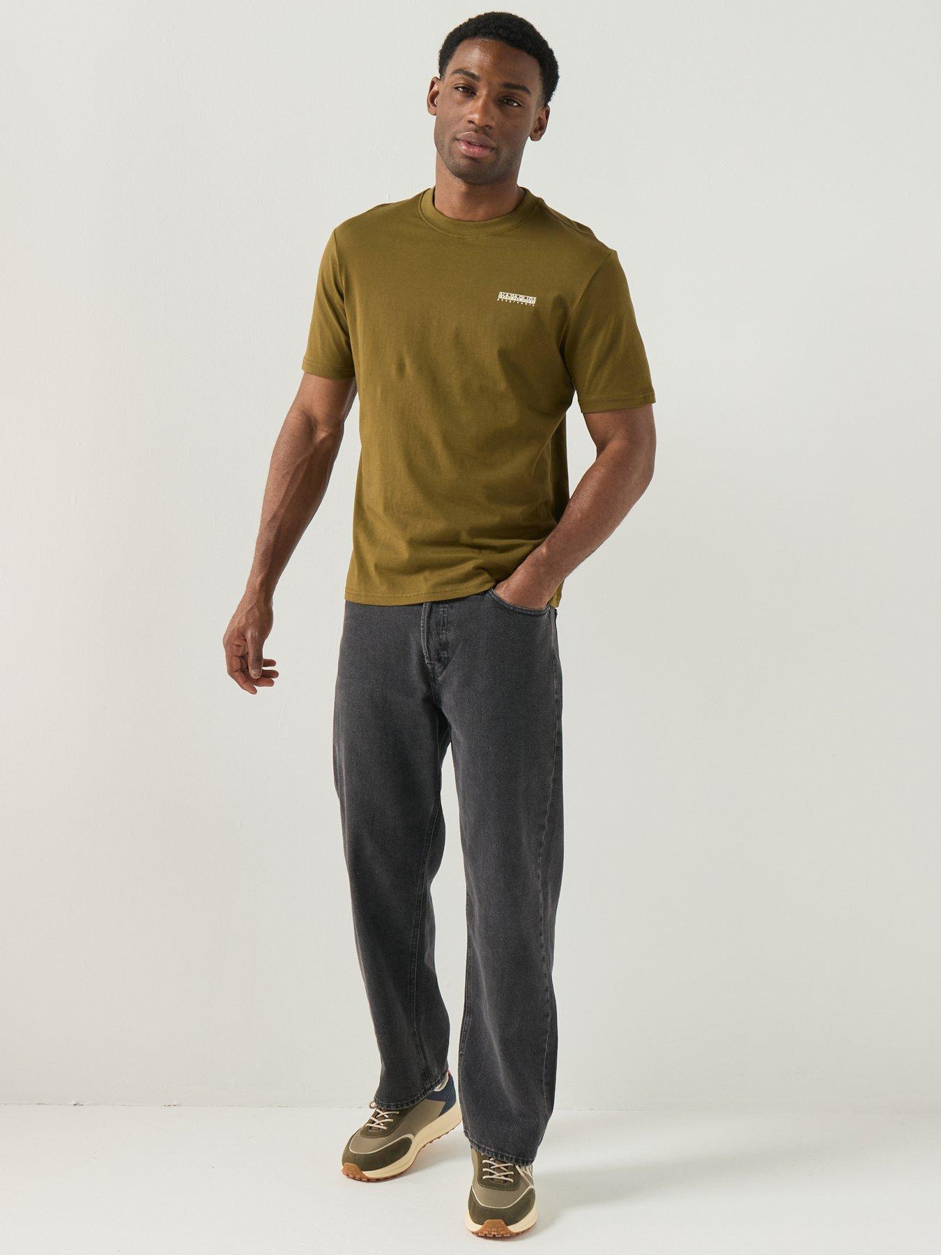 Image 3 of 4 of NAPAPIJRI Mens Small Box T-shirt - Green