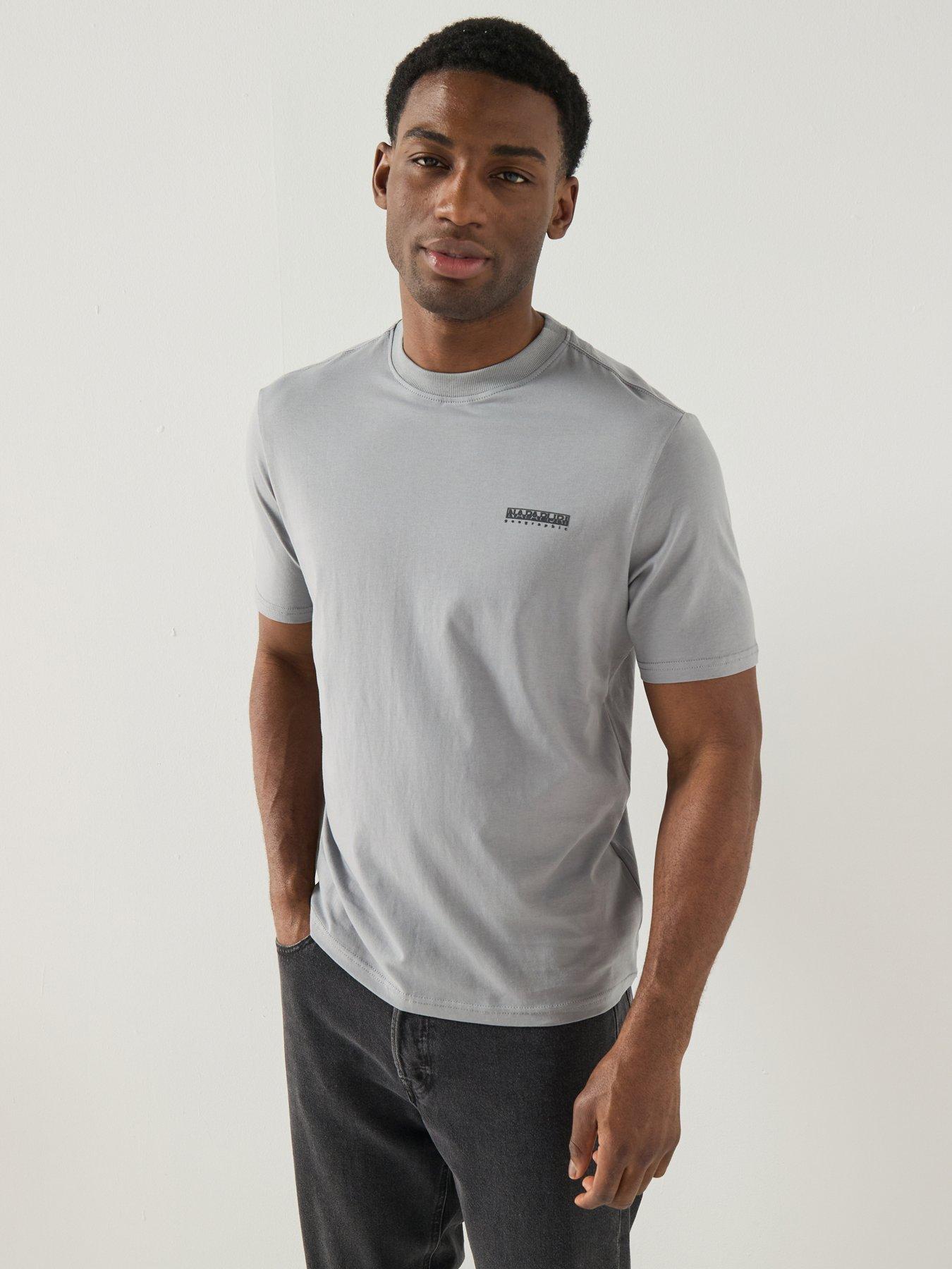 NAPAPIJRI Mens Small Box T-Shirt - Grey