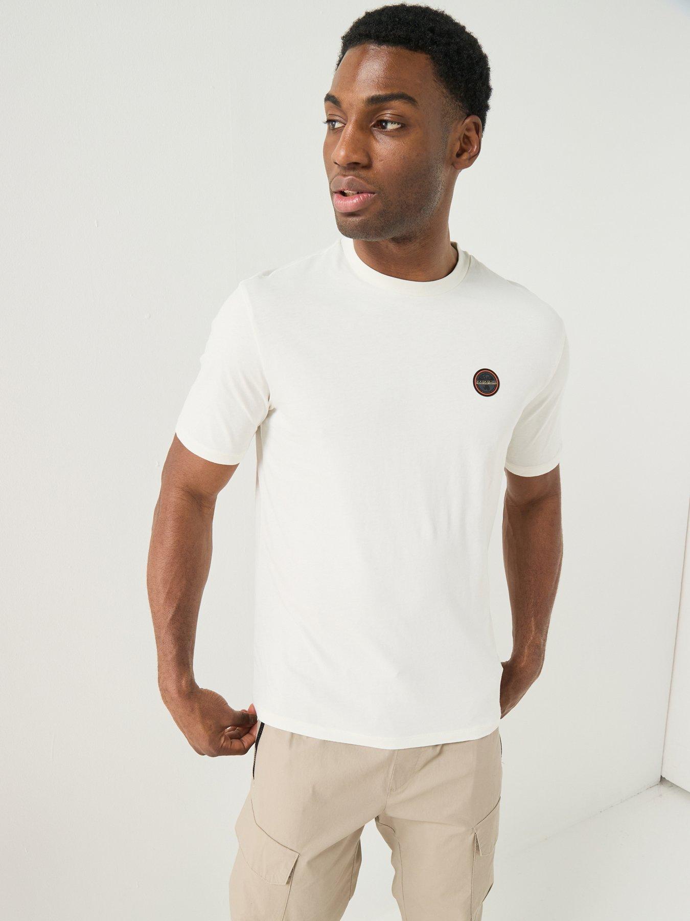 NAPAPIJRI Mens Badge T-shirt - White