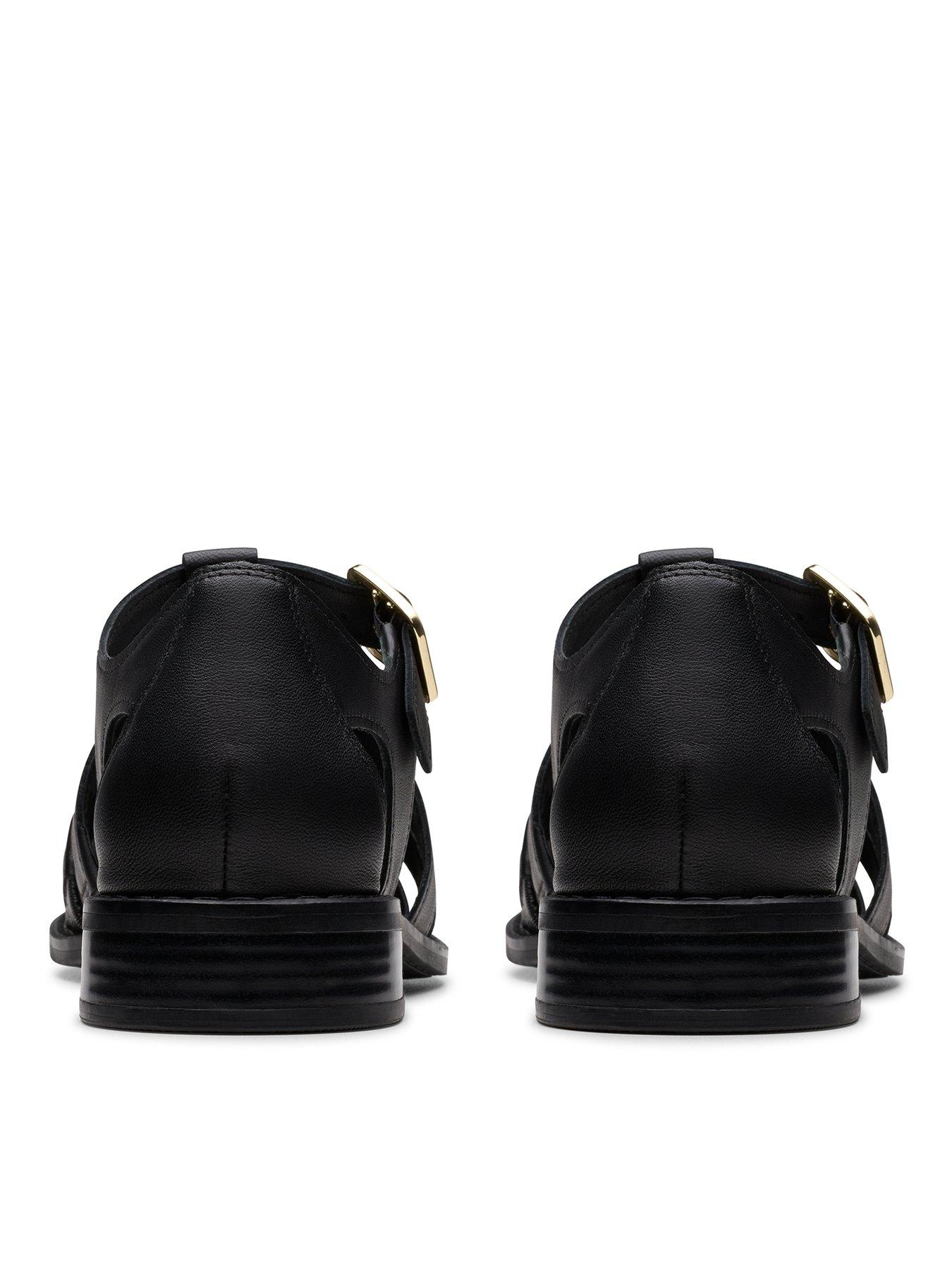 Image 3 of 7 of Clarks Hana Sun Shoes - Black Leather