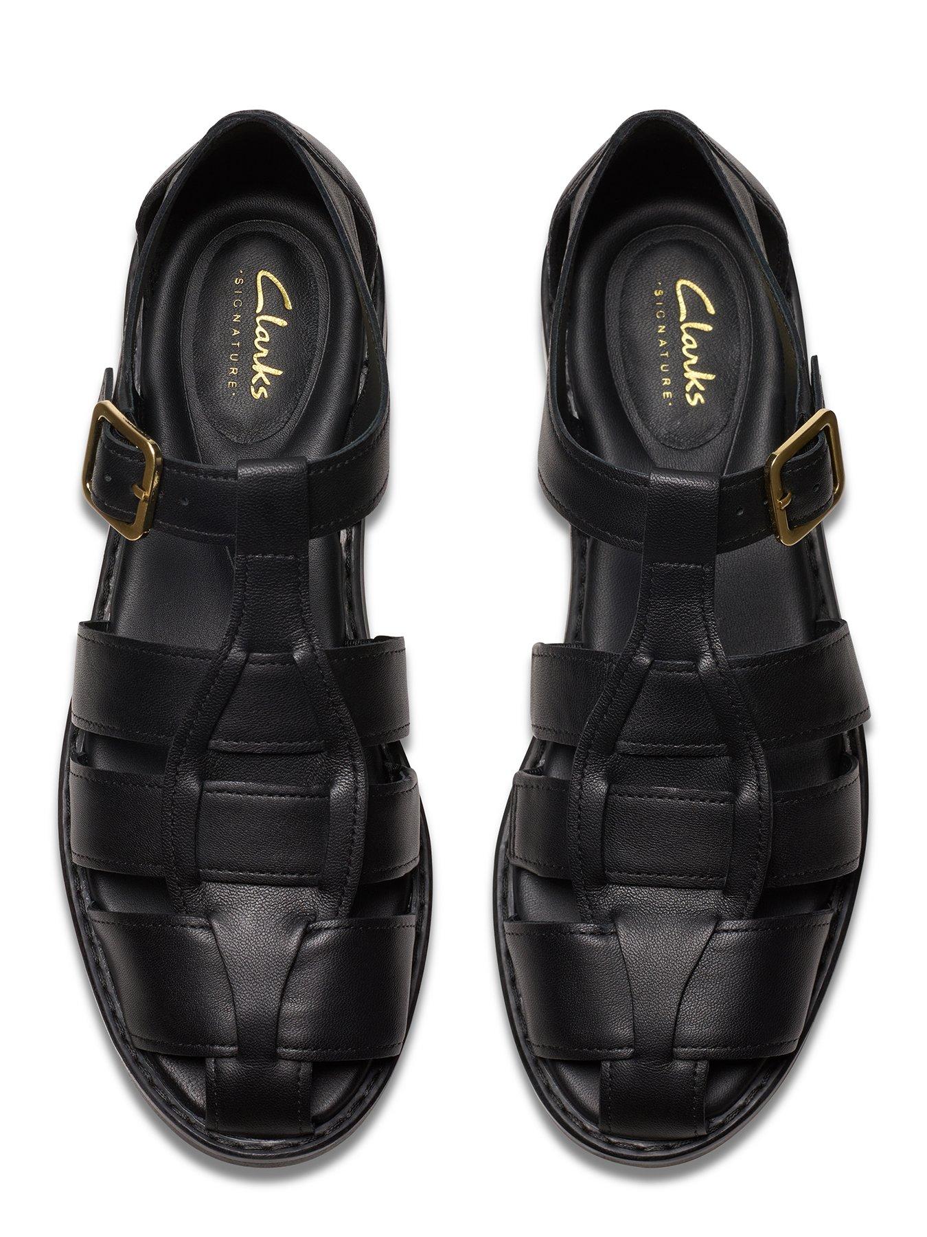 Image 4 of 7 of Clarks Hana Sun Shoes - Black Leather