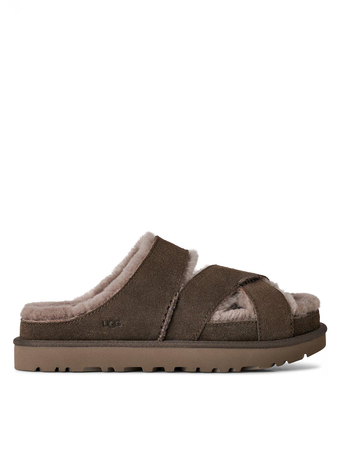 UGG Greenport Cross Strap Slide - Dense Smoke | Very
