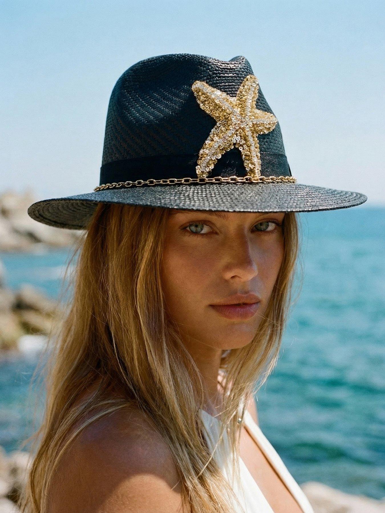 Sorena Star Fish Hat - Black | Very