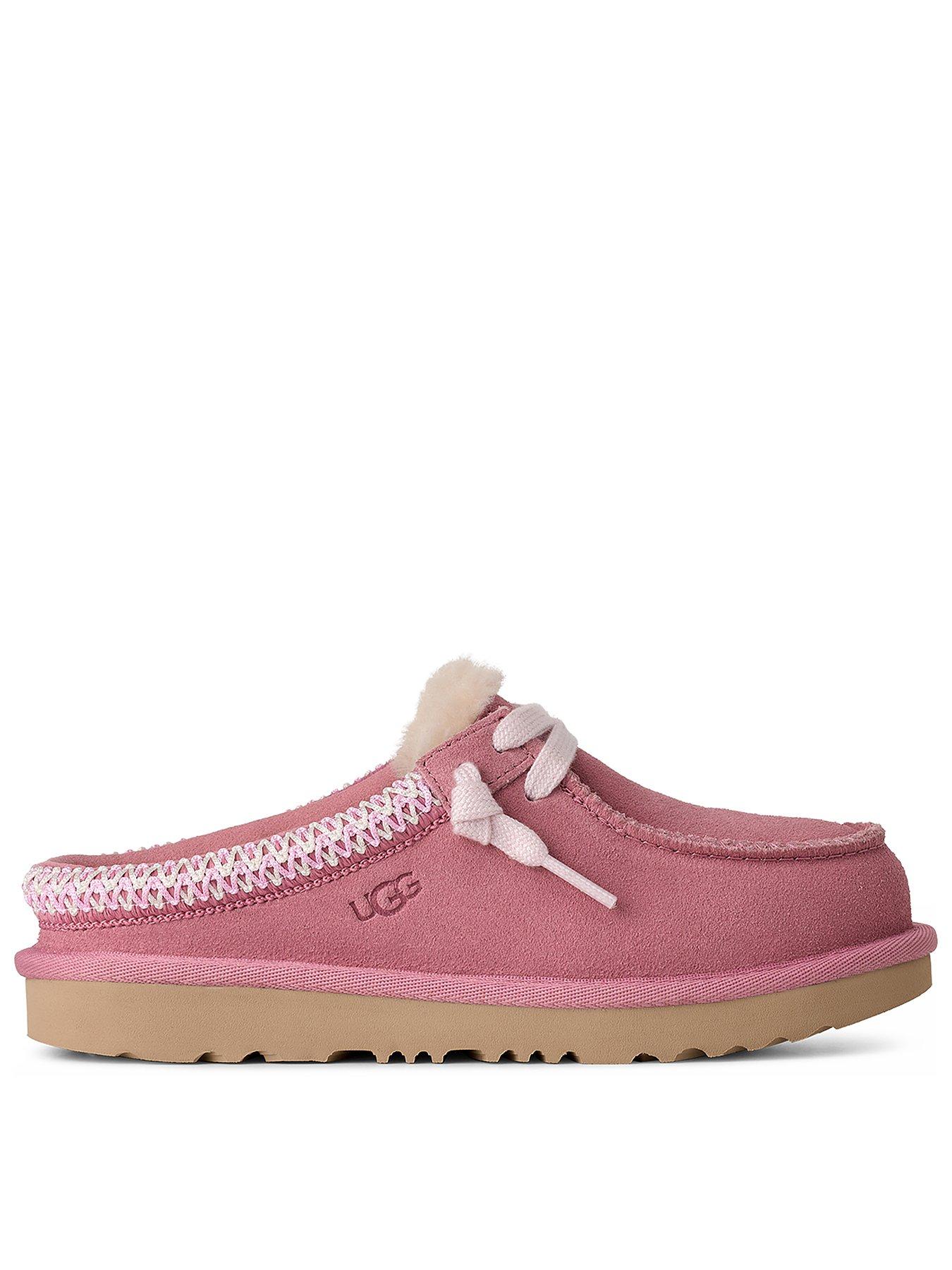 UGG Kids Tasman Mule Shoe, Pink, Size 2 Older