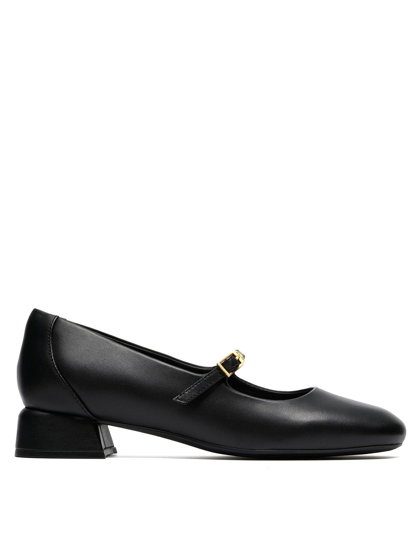 Clarks Daiss30 Bar Leather Maryjane Shoe - Black