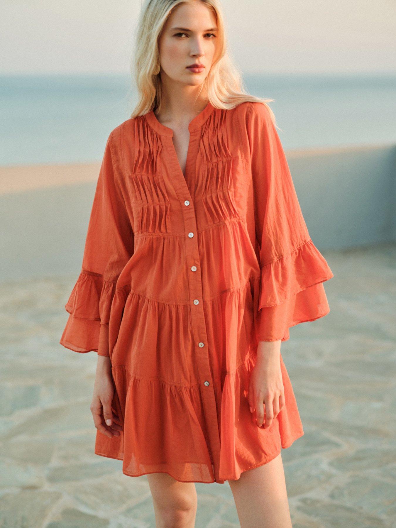 Image 1 of 5 of Devotion Twins Citrus Dress - D. Orange