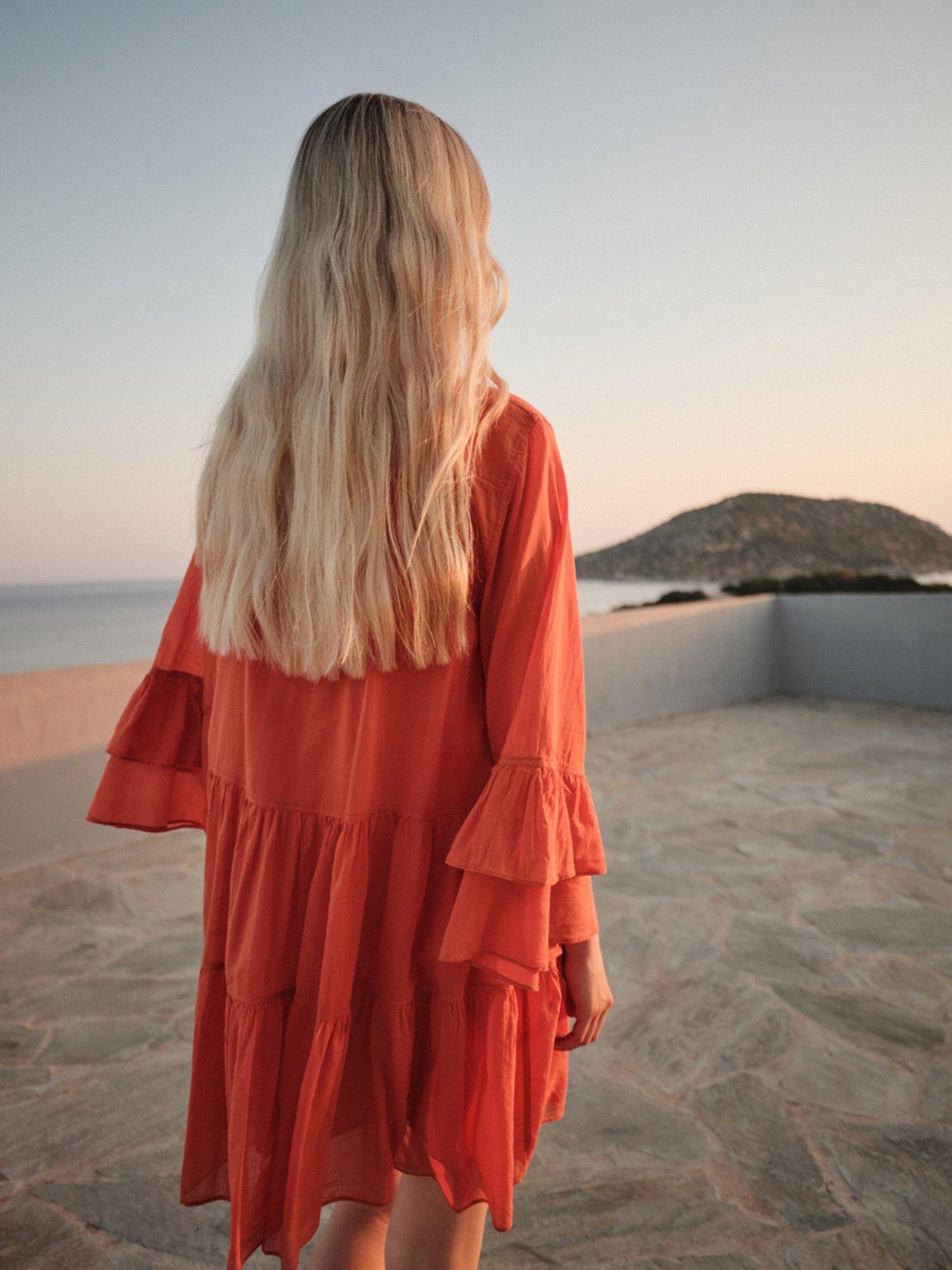 Image 2 of 5 of Devotion Twins Citrus Dress - D. Orange