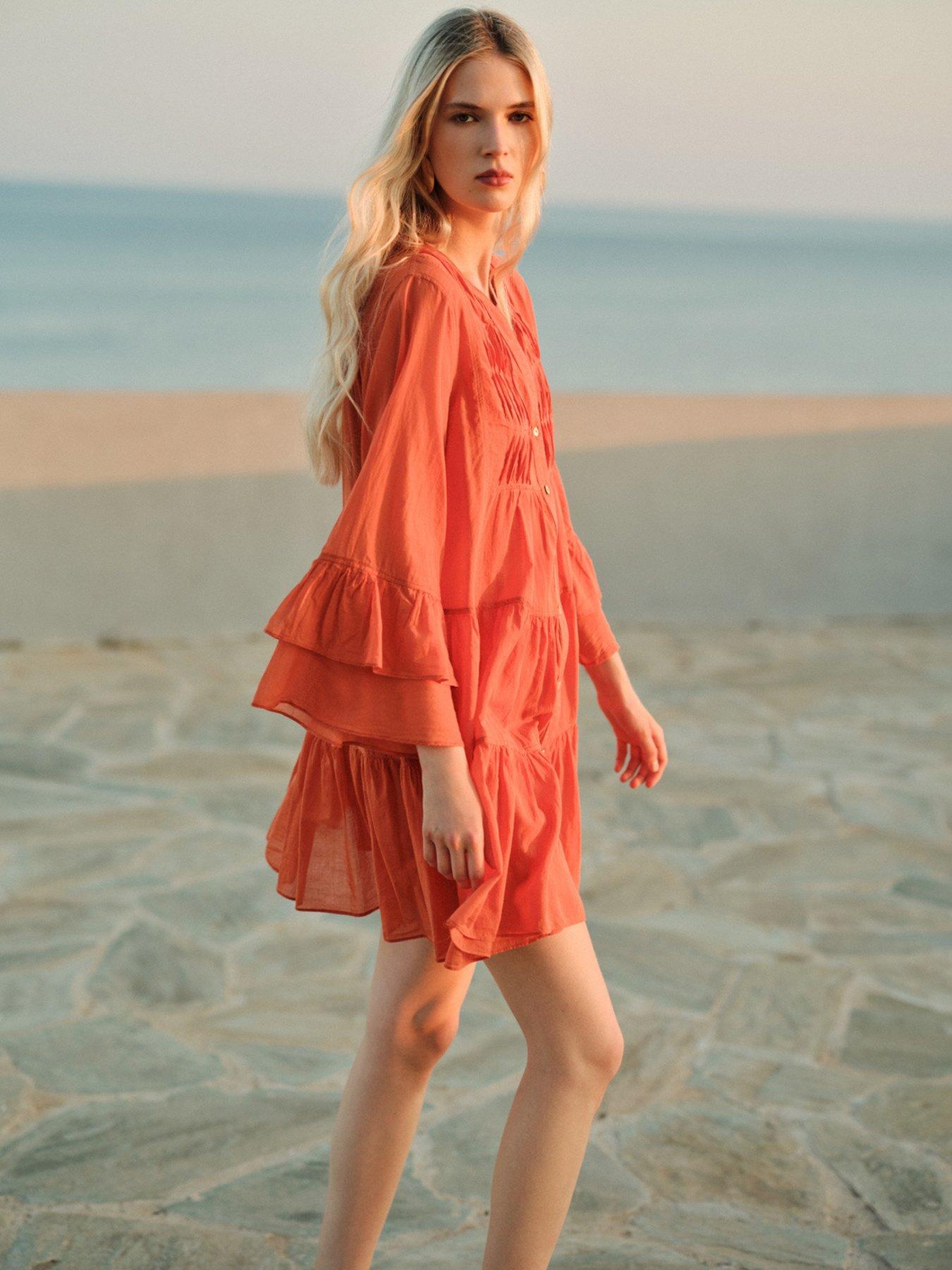 Image 3 of 5 of Devotion Twins Citrus Dress - D. Orange