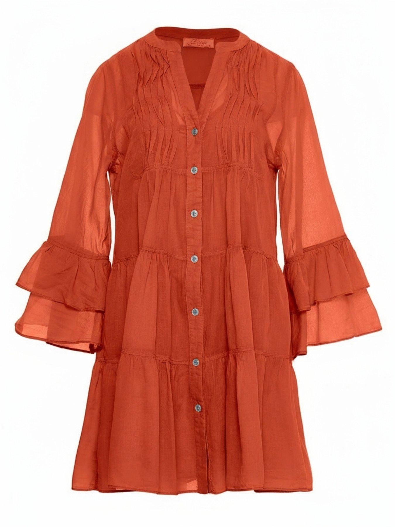 Image 4 of 5 of Devotion Twins Citrus Dress - D. Orange