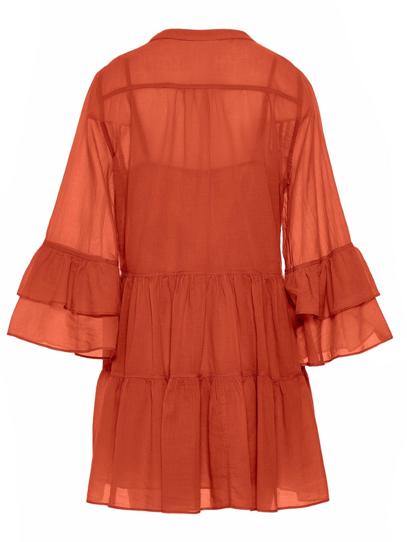 Image 5 of 5 of Devotion Twins Citrus Dress - D. Orange