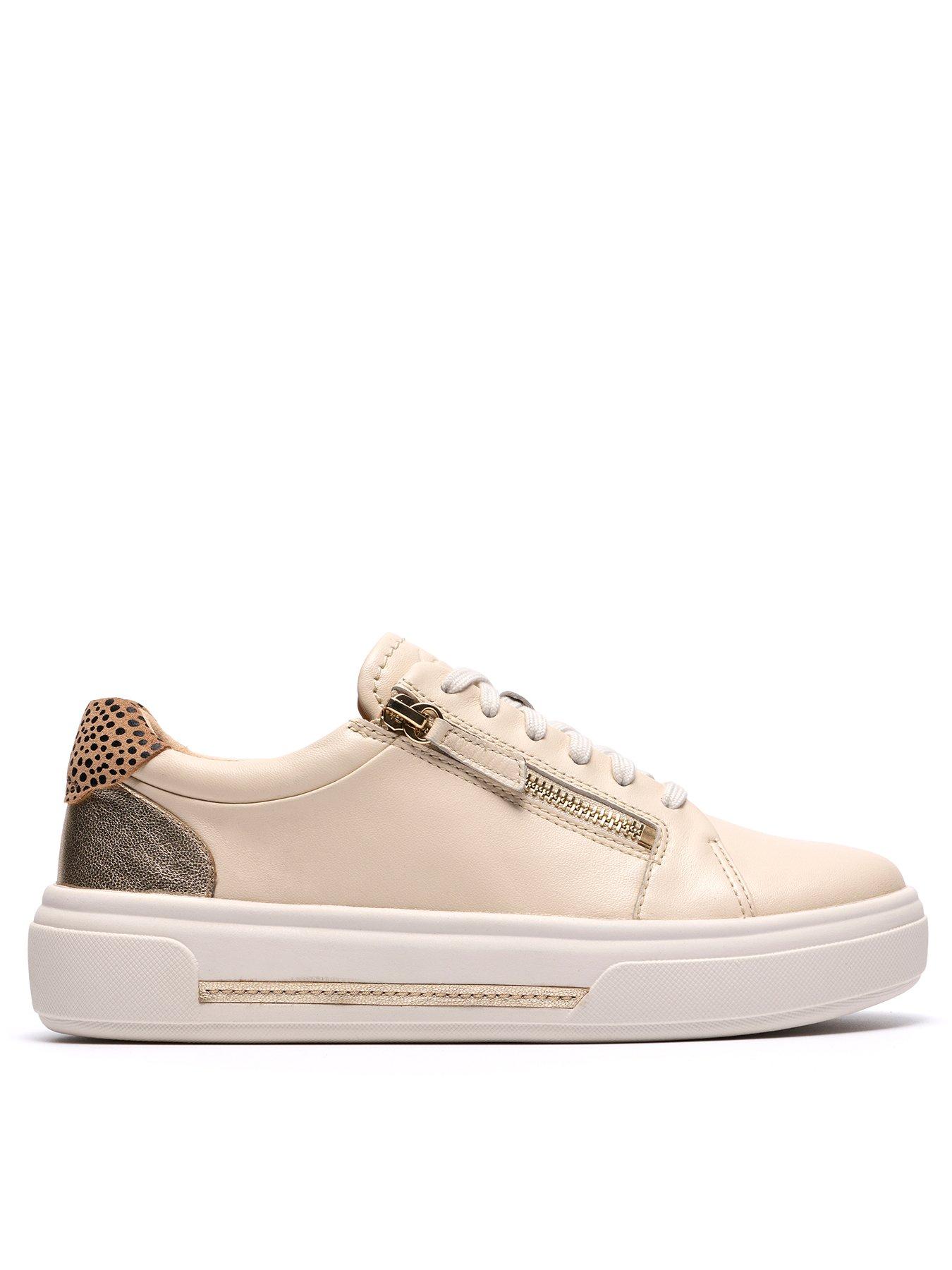 Image 1 of 6 of Clarks Hollyrose Zip Shoes - Cream Multi