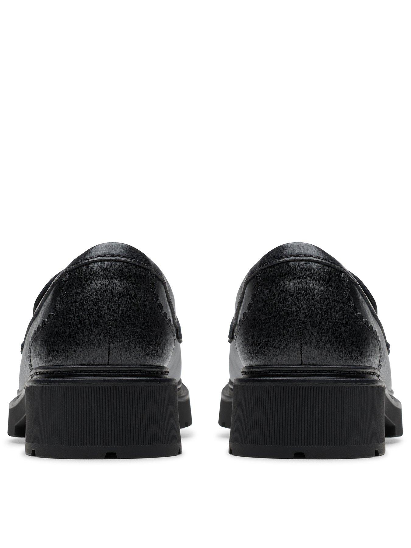 Image 3 of 6 of Clarks Lauryl Tassel Shoes - Black Leather
