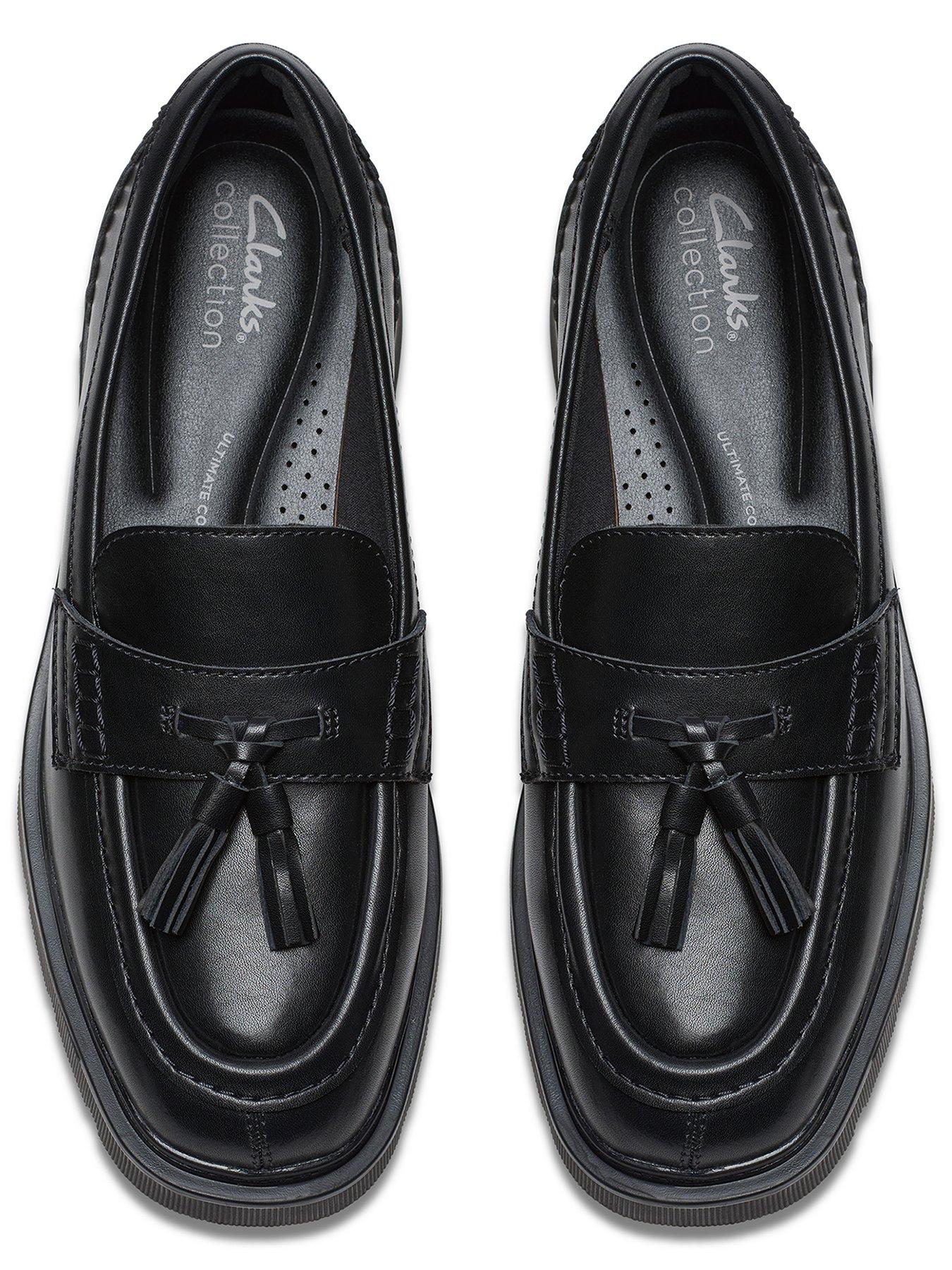 Image 4 of 6 of Clarks Lauryl Tassel Shoes - Black Leather