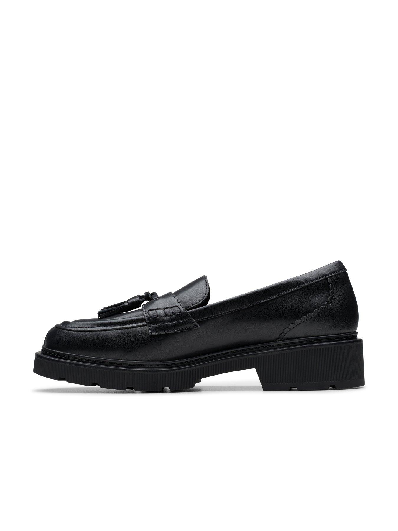 Image 6 of 6 of Clarks Lauryl Tassel Shoes - Black Leather
