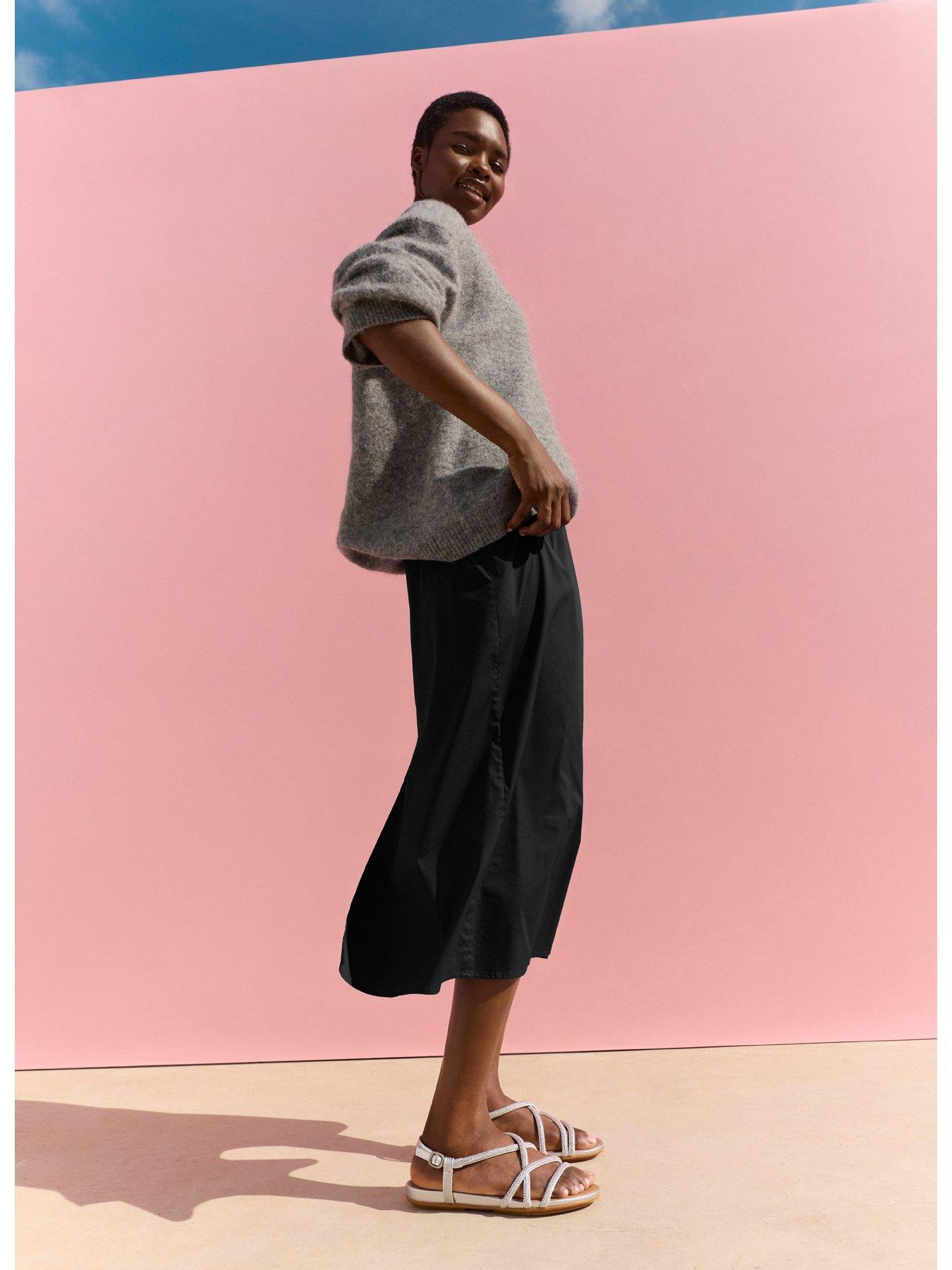 Image 7 of 7 of FitFlop Gracie Crystal Strappy Back Strap Sandals - Silver