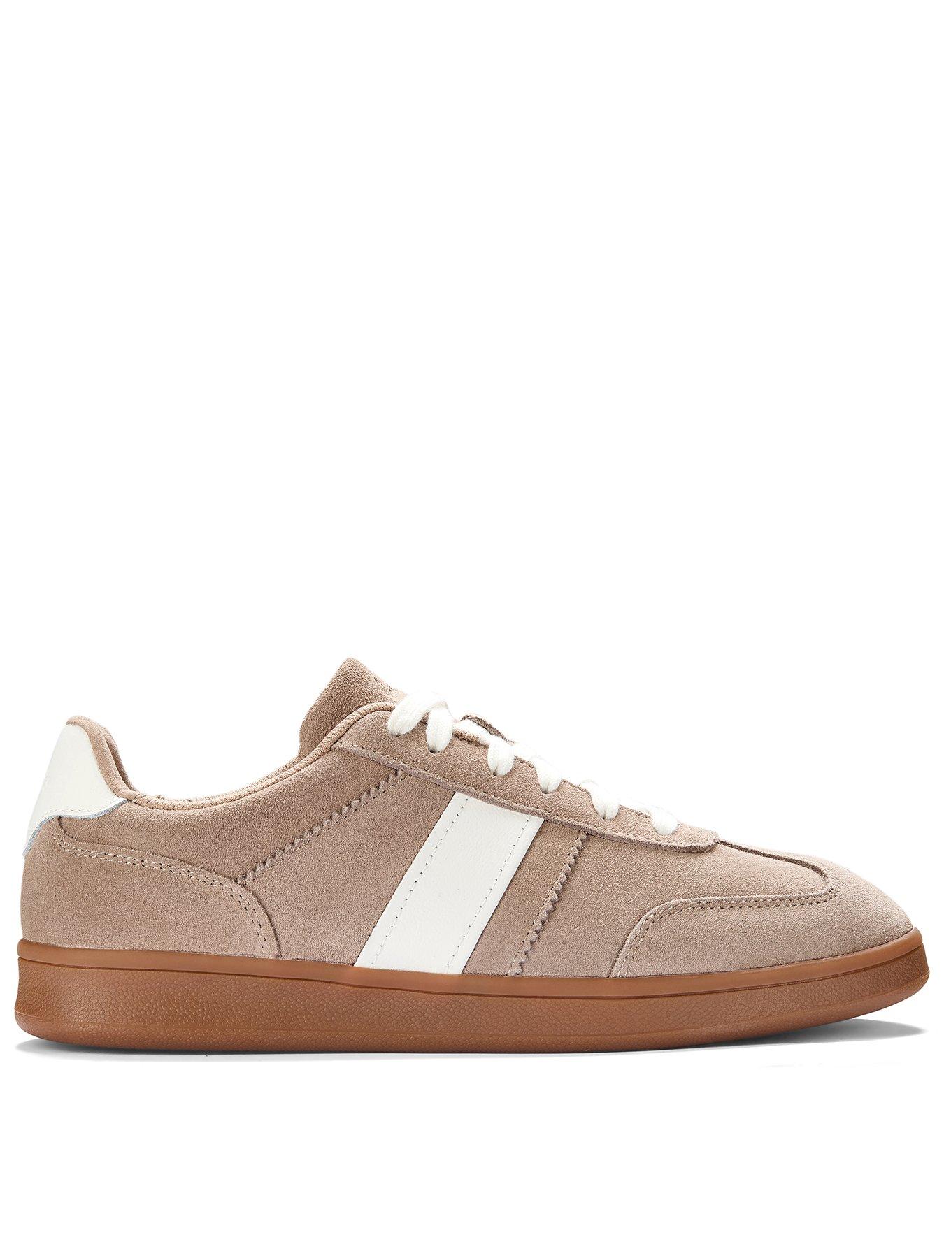 Clarks Seco Speed Suede Trainer - Light Brown