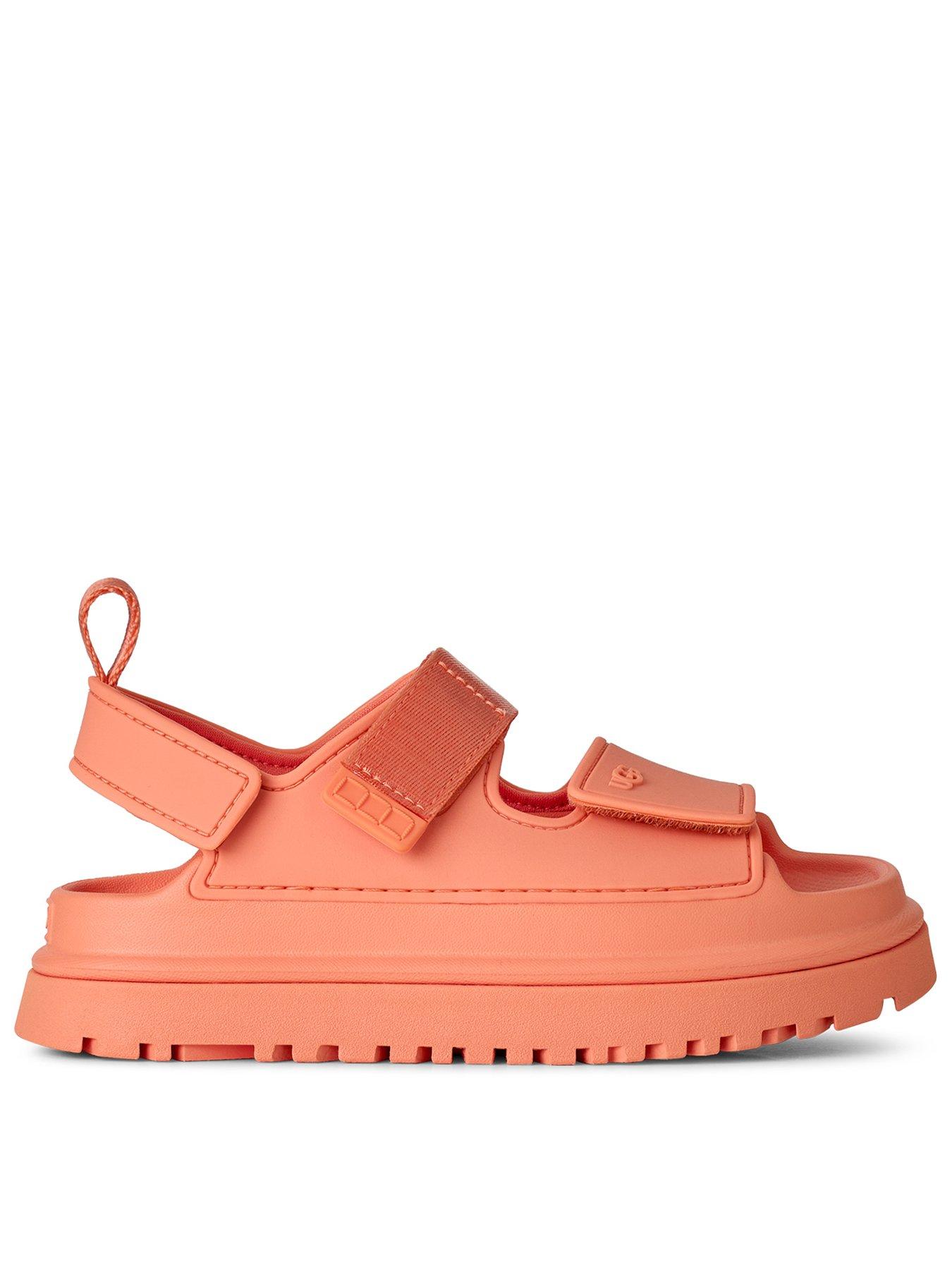 UGG Kids Goldenglow Sandal, Orange, Size 13 Younger