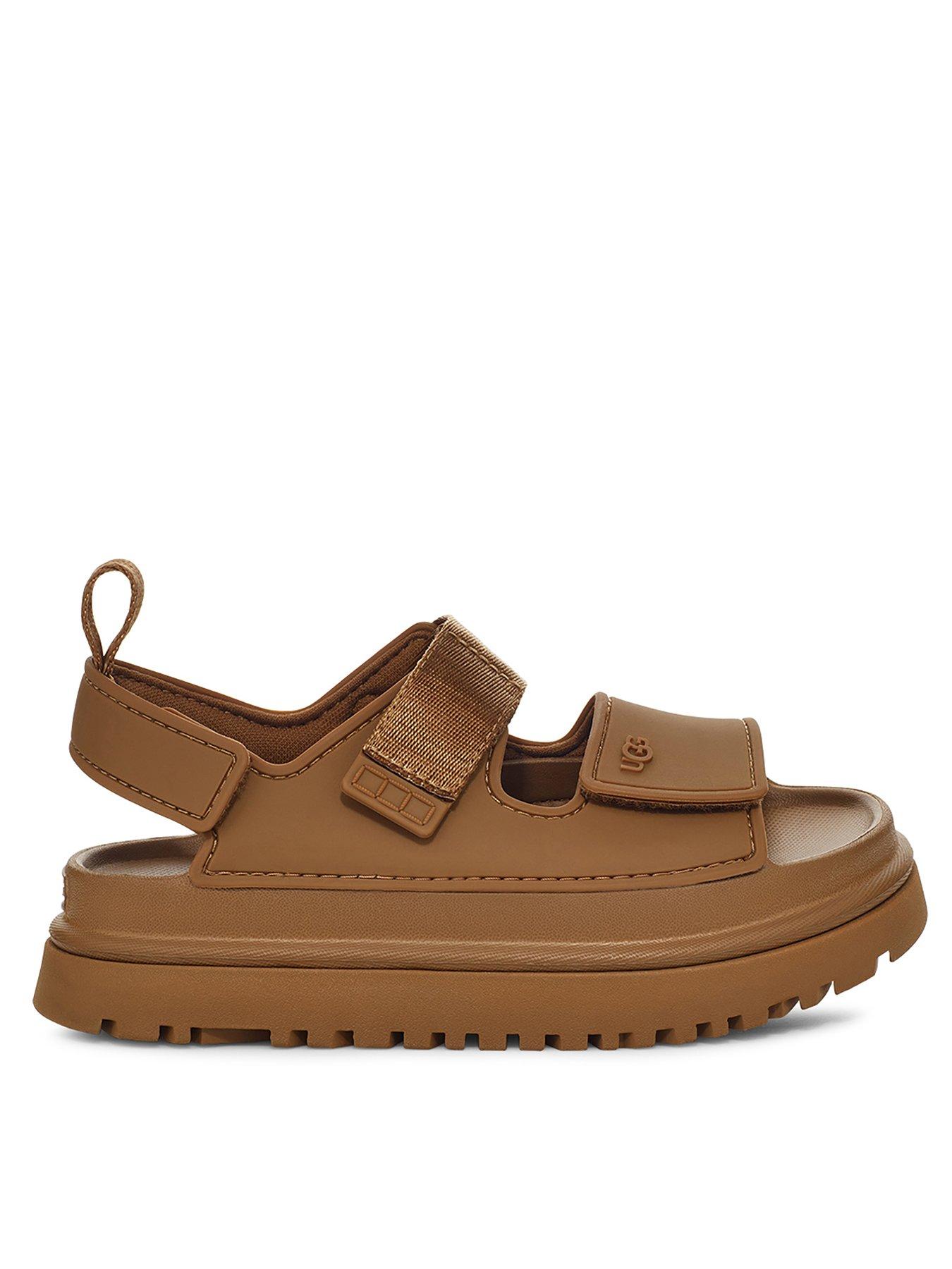 UGG Kids Goldenglow Sandal, Brown, Size 2 Older