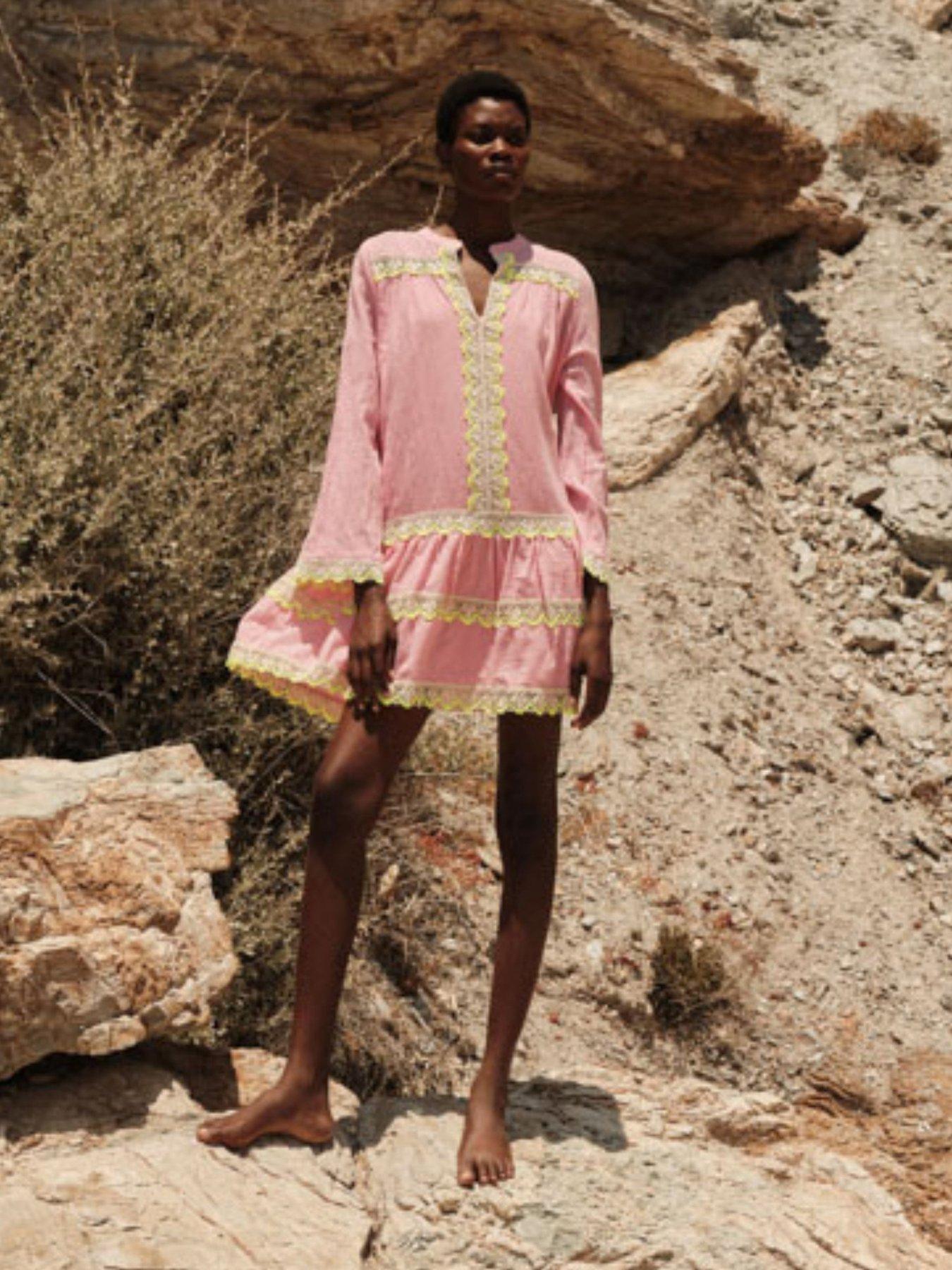 Devotion Twins Nerida Dress - Pink-lime