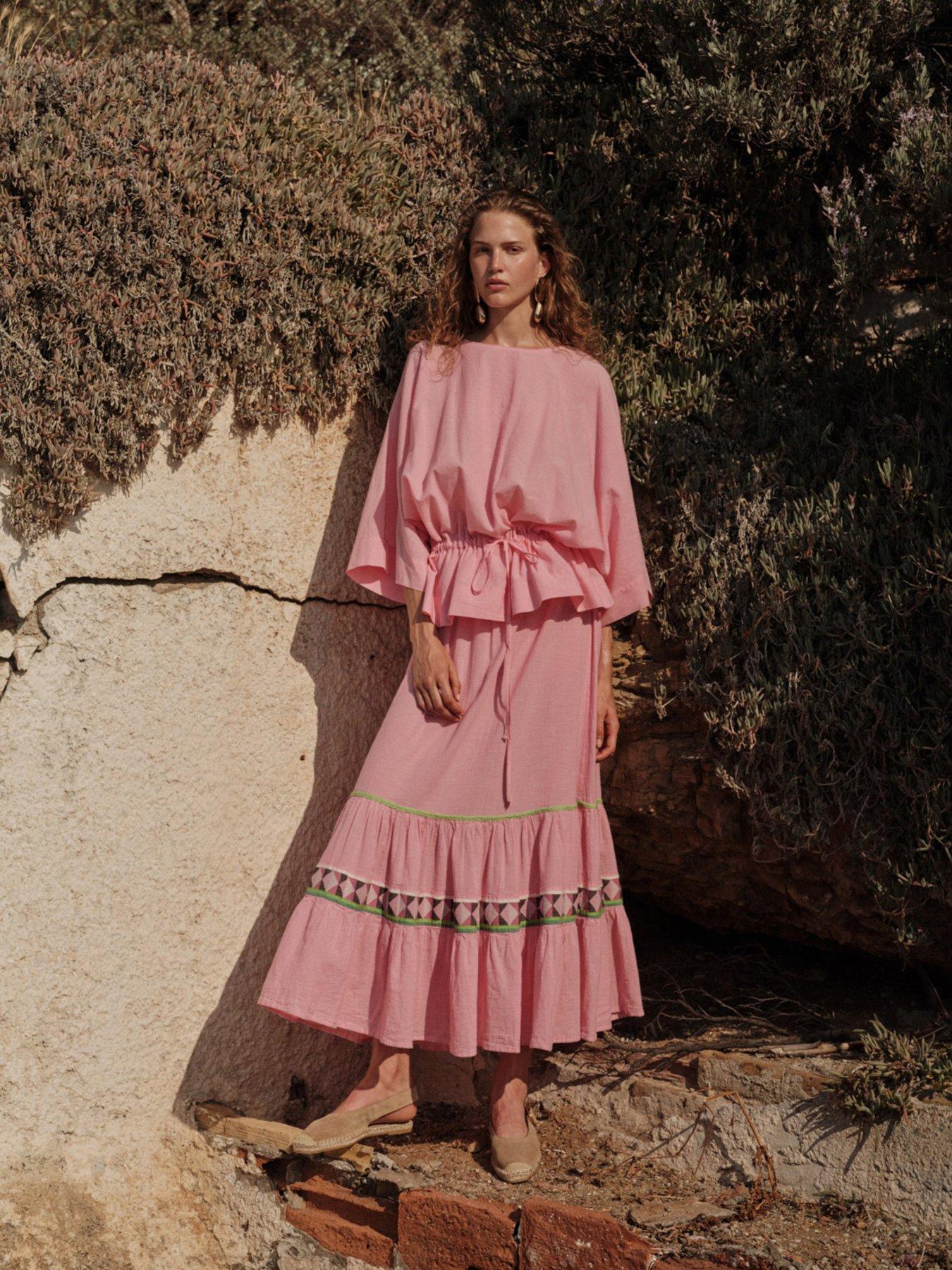Devotion Twins Amara Maxi Skirt - Pink