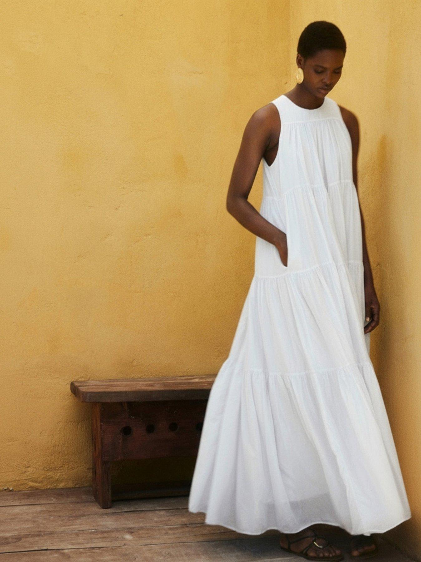 Devotion Twins Lack Dress - White