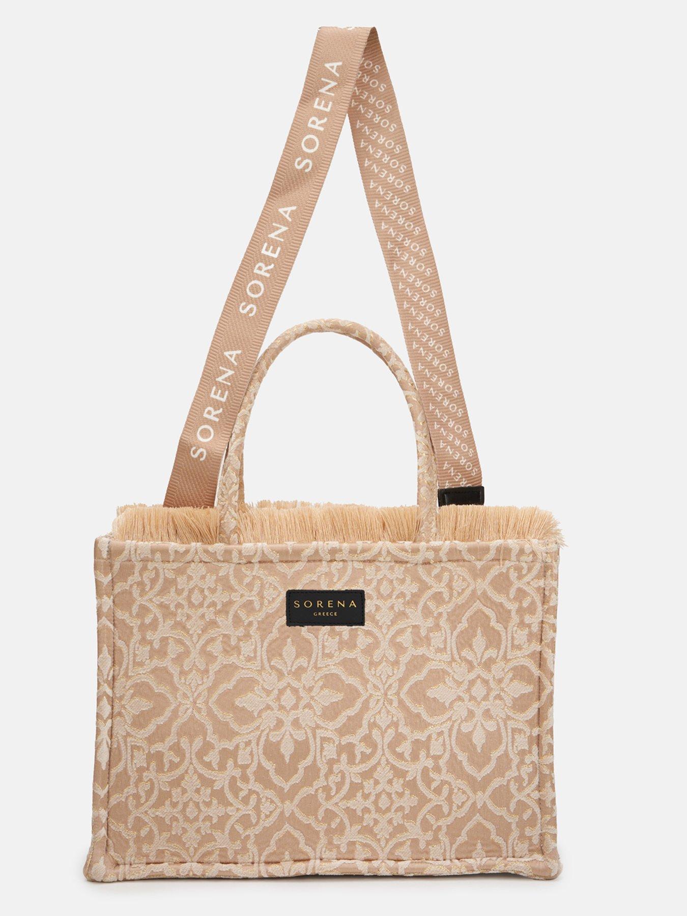 Image 3 of 4 of Sorena Theros Large Tote Bag - Beige
