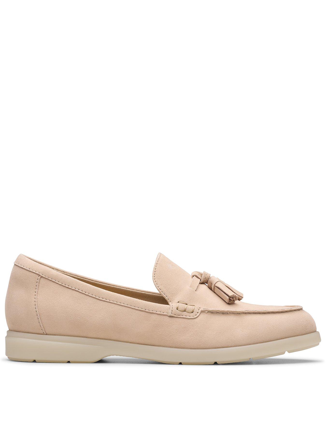 Clarks Narini Edge Shoes - Sand Suede