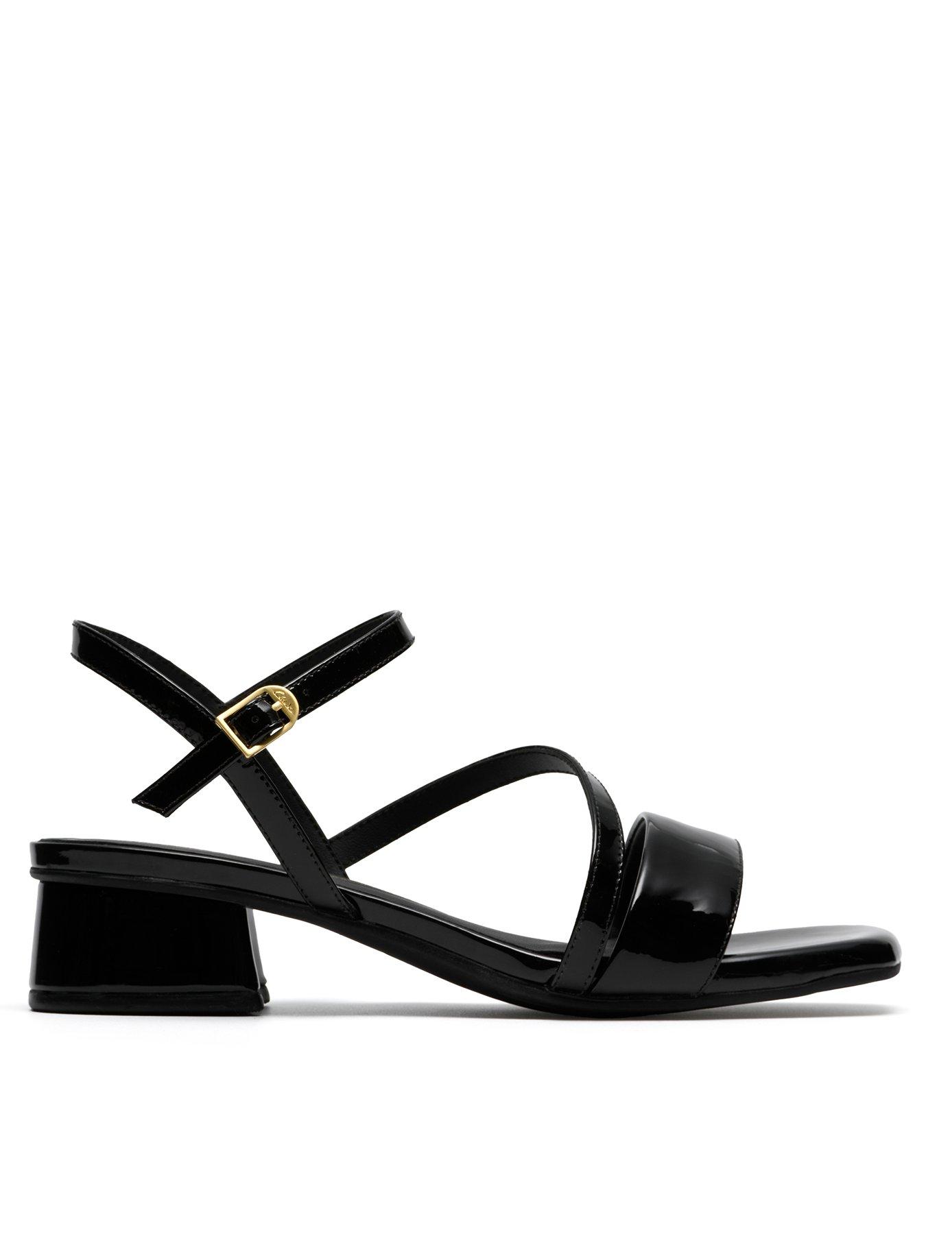 Image 1 of 6 of Clarks Serina35 Strap Sandals - Black Pat