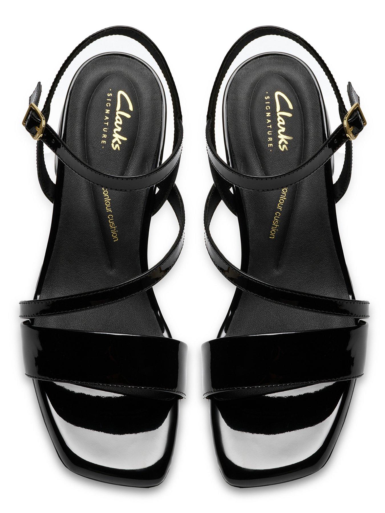 Image 4 of 6 of Clarks Serina35 Strap Sandals - Black Pat