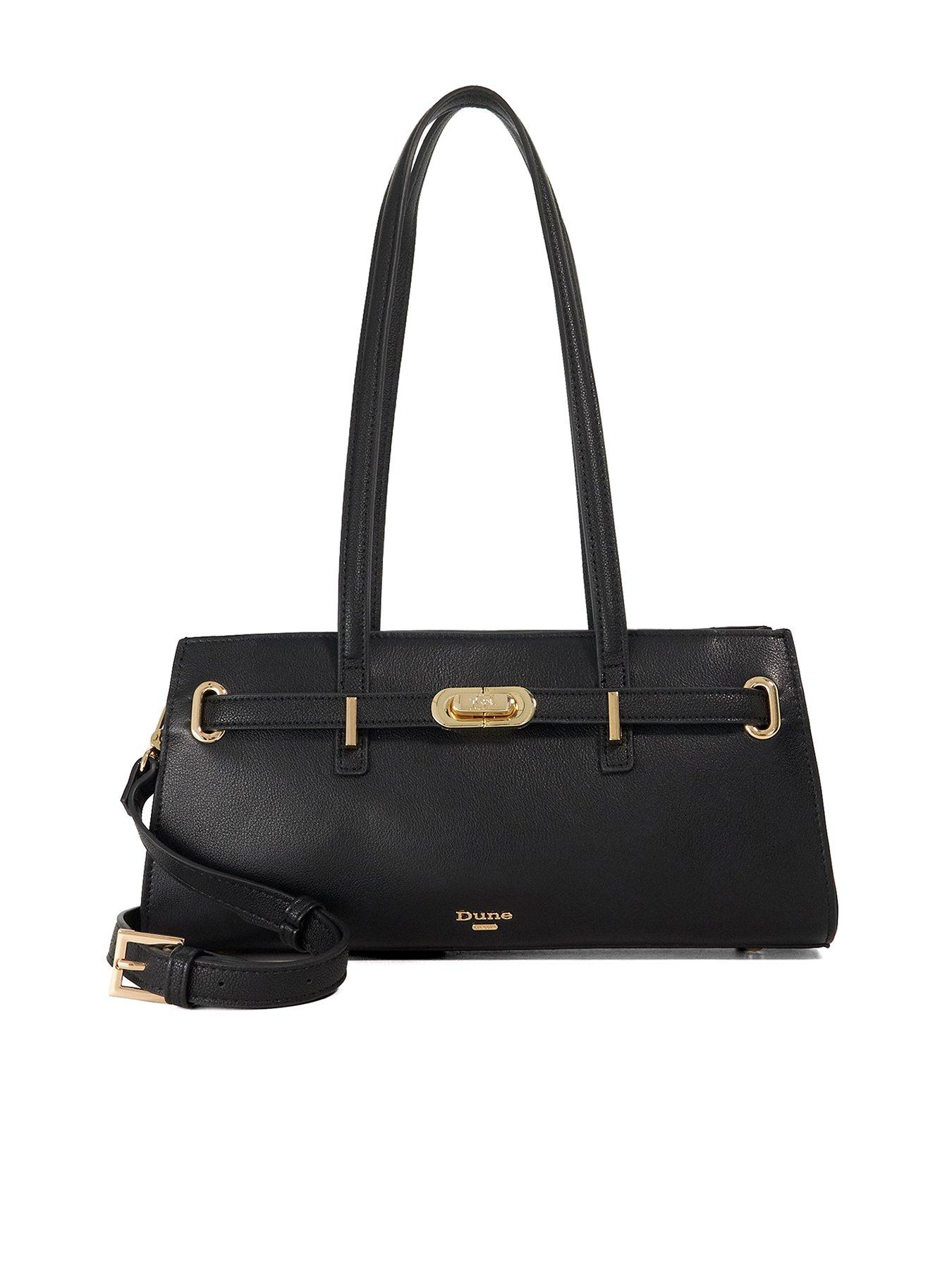 Dune London Depend Leather Shoulder Bag - Black
